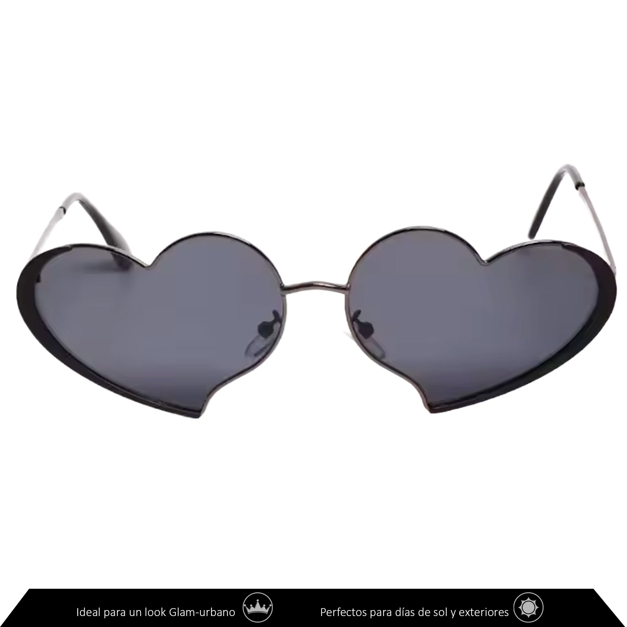 Xolek lentes de sol 132 Gafas Corazon Metalico Uv400 Moda