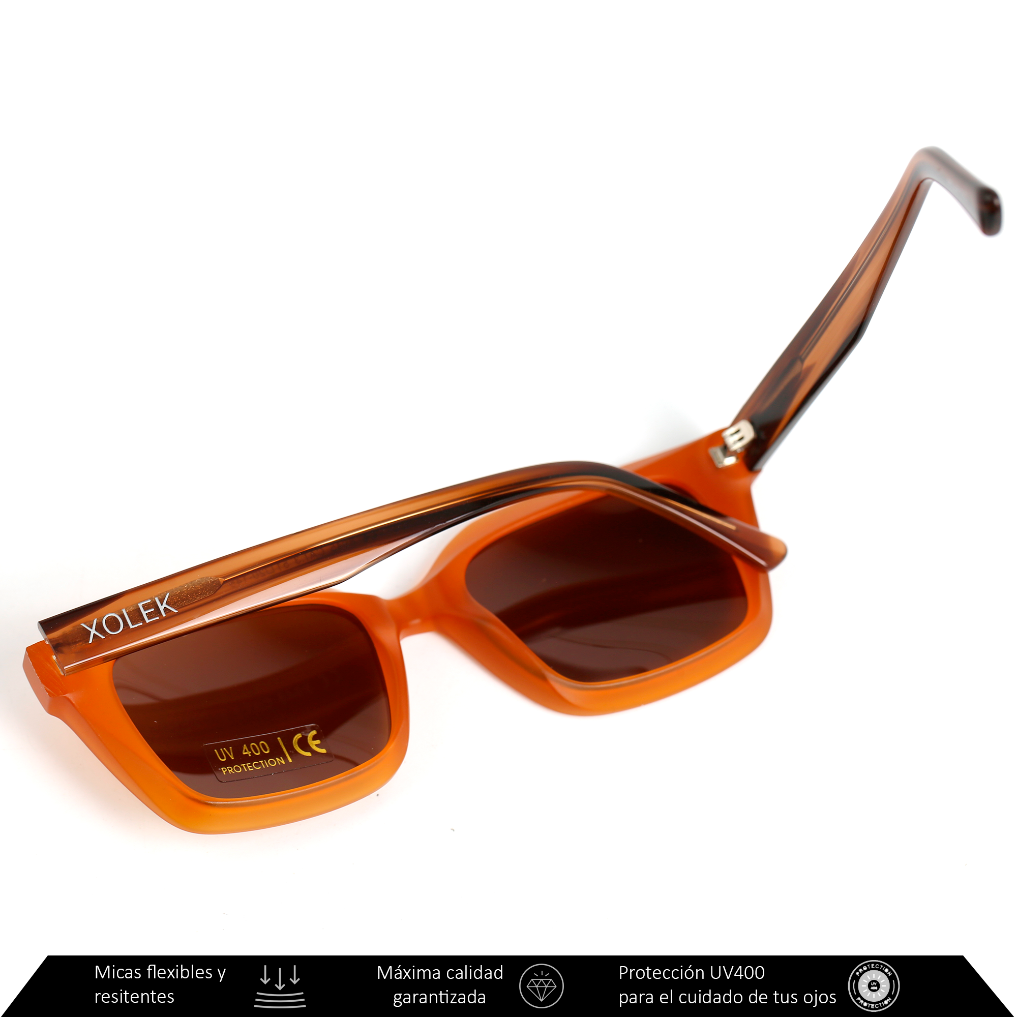 Xolek lentes de sol 122 Gafas Tr90 Cuadrados Rb Uv Polarizados