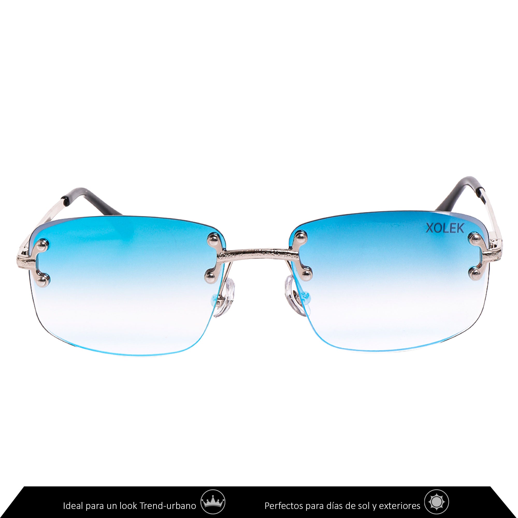 Lentes De Sol Xolek 171 Sin Marco Gradiente Uv