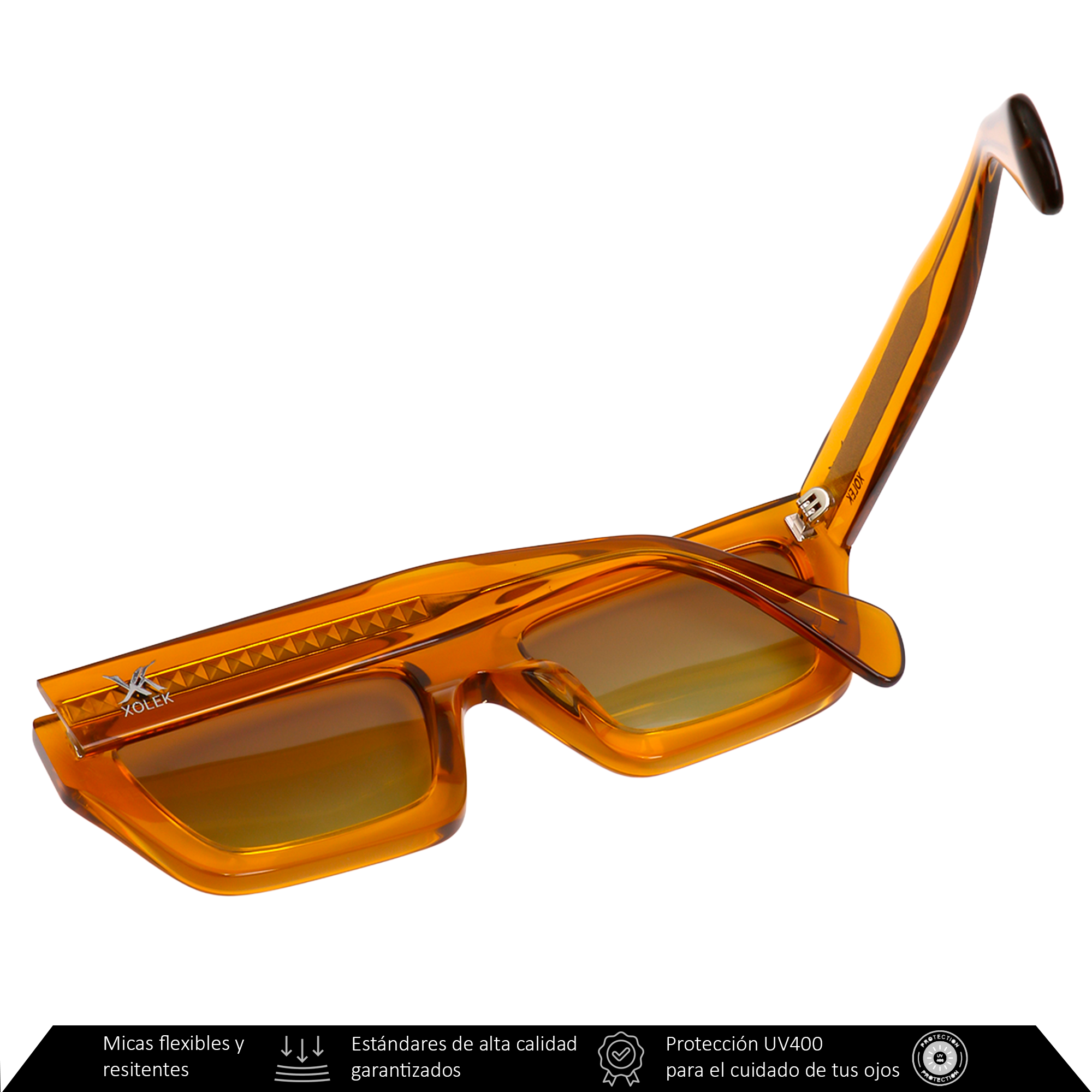 Xolek lentes de sol 103 Gafas Moda Acetato Geometrico Polarizado