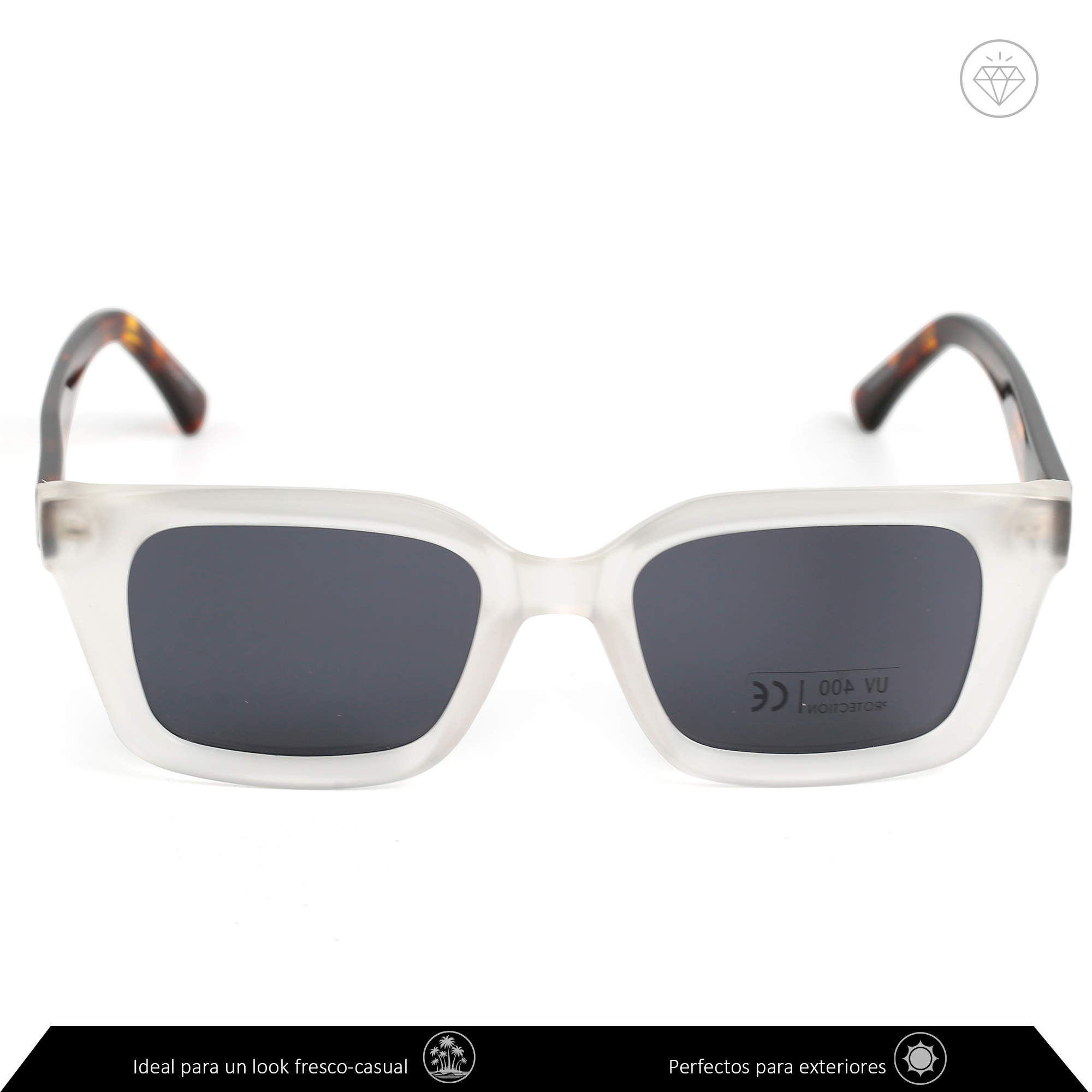 Xolek lentes de sol 122 Gafas Tr90 Cuadrados Rb Uv Polarizados