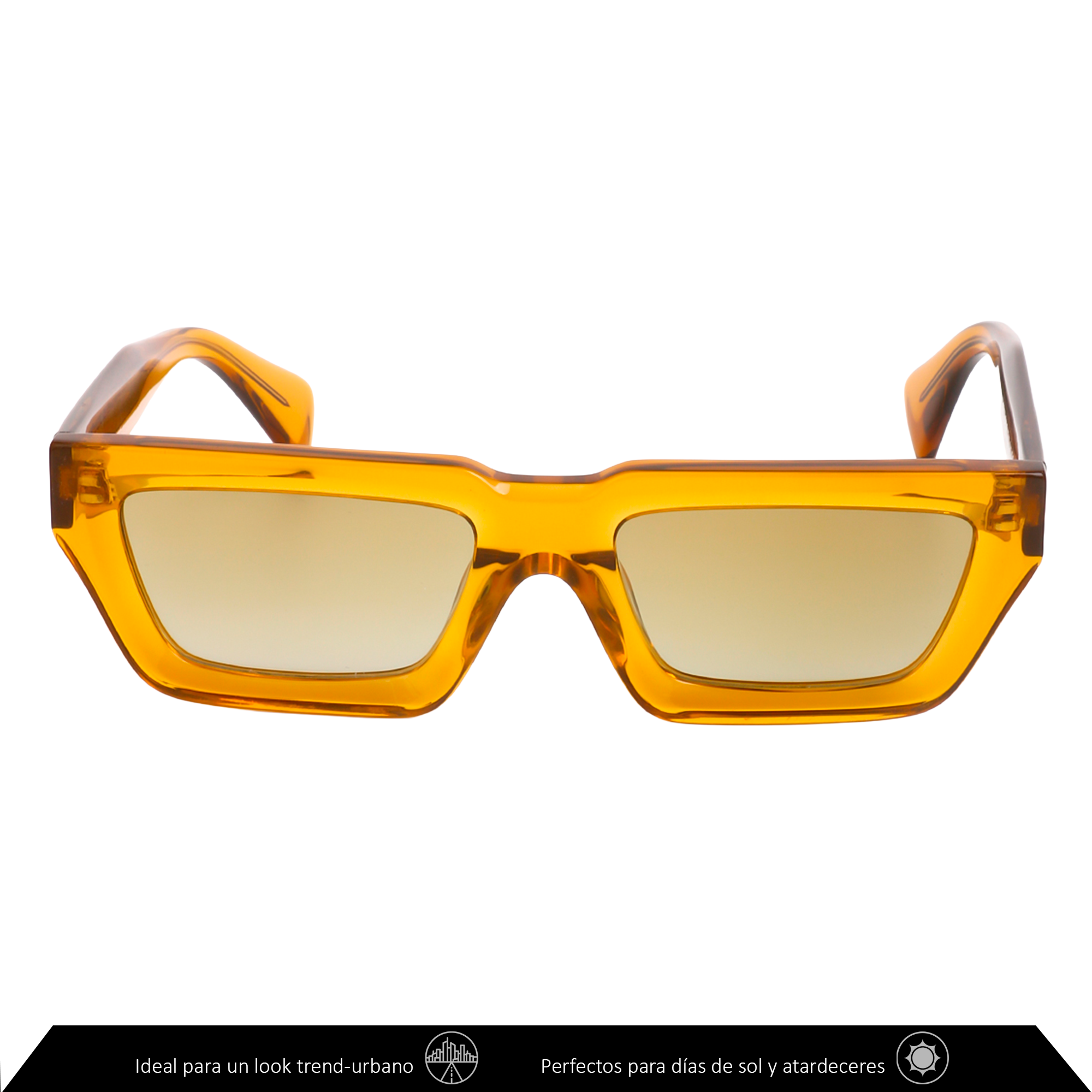 Xolek lentes de sol 103 Gafas Moda Acetato Geometrico Polarizado