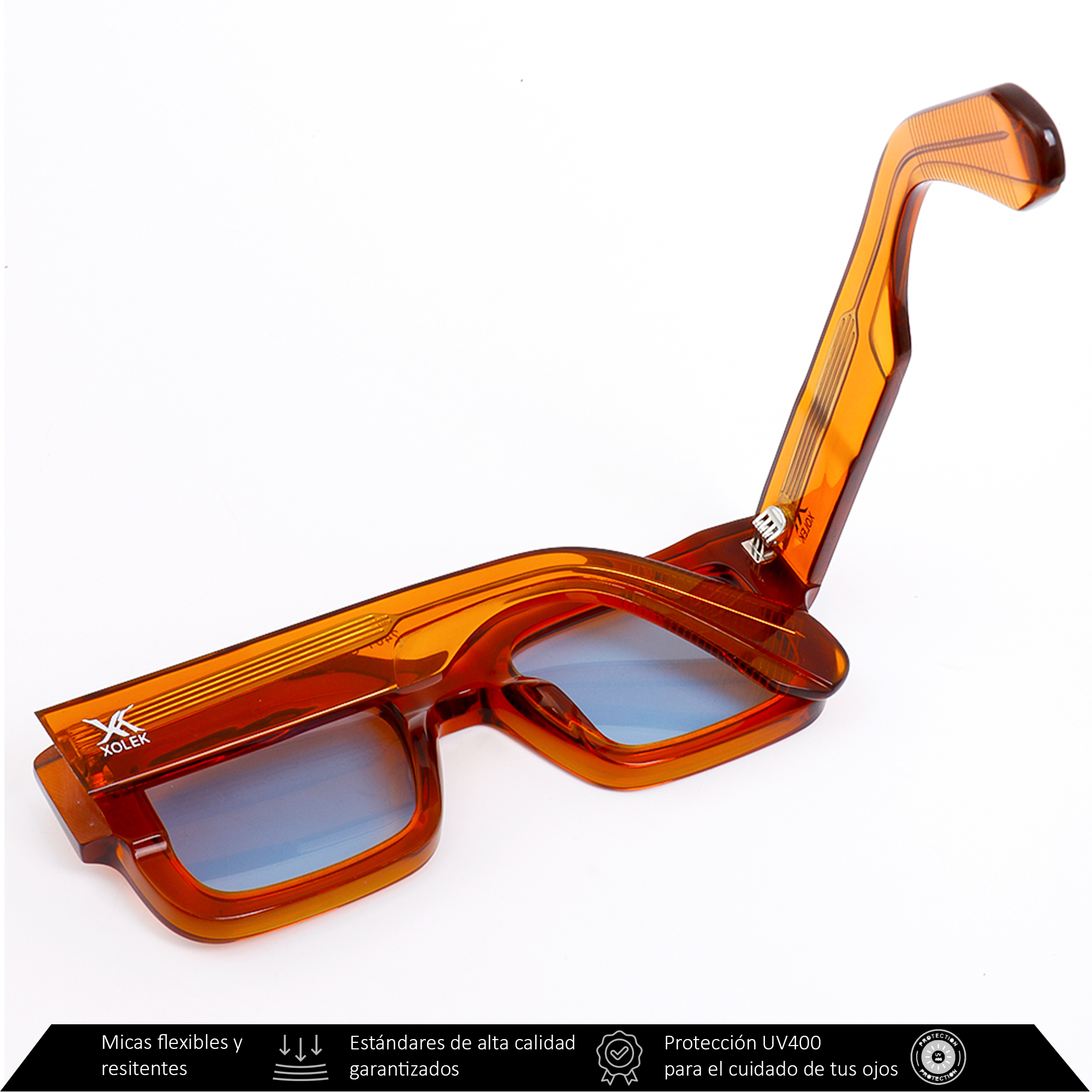 Xolek lentes de sol 101 Gafas Acetato hombre Uv Polarizado