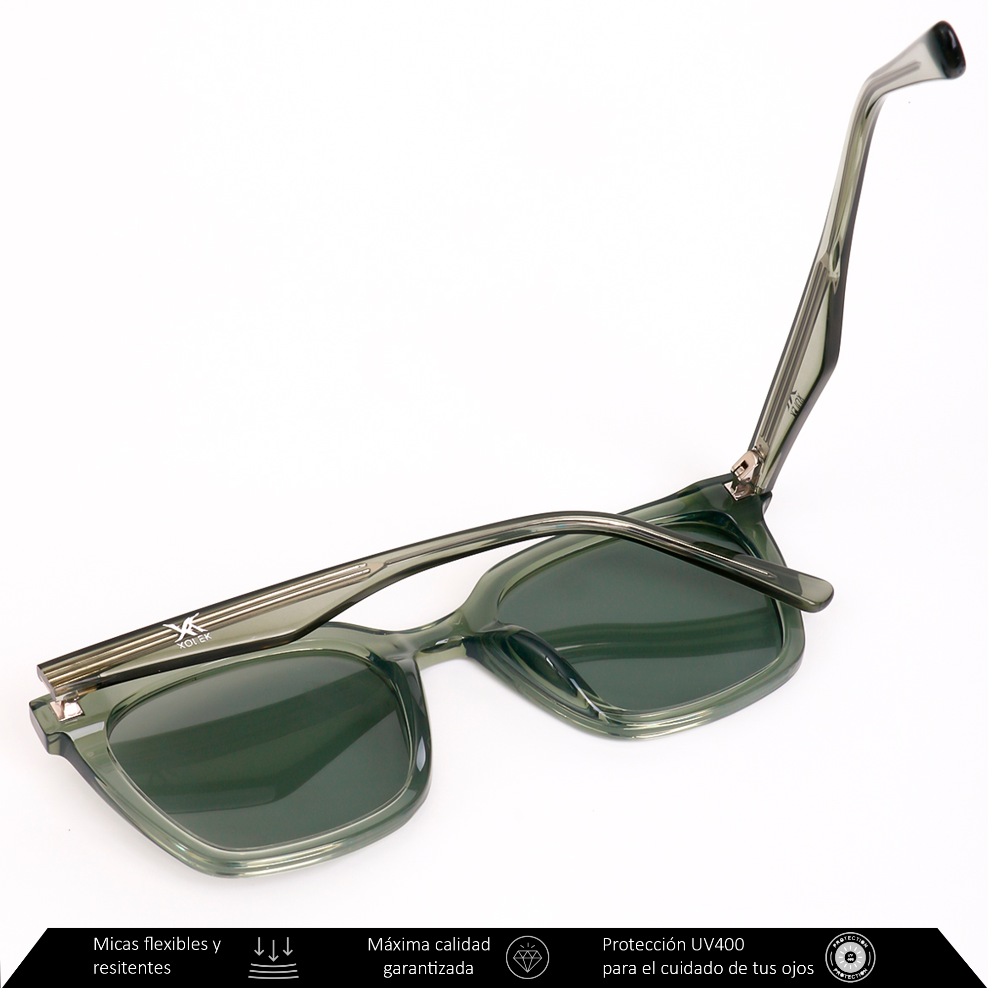 Xolek lentes de sol 121 Gafas Tr90 Cuadrados Rb Uv Polarizados