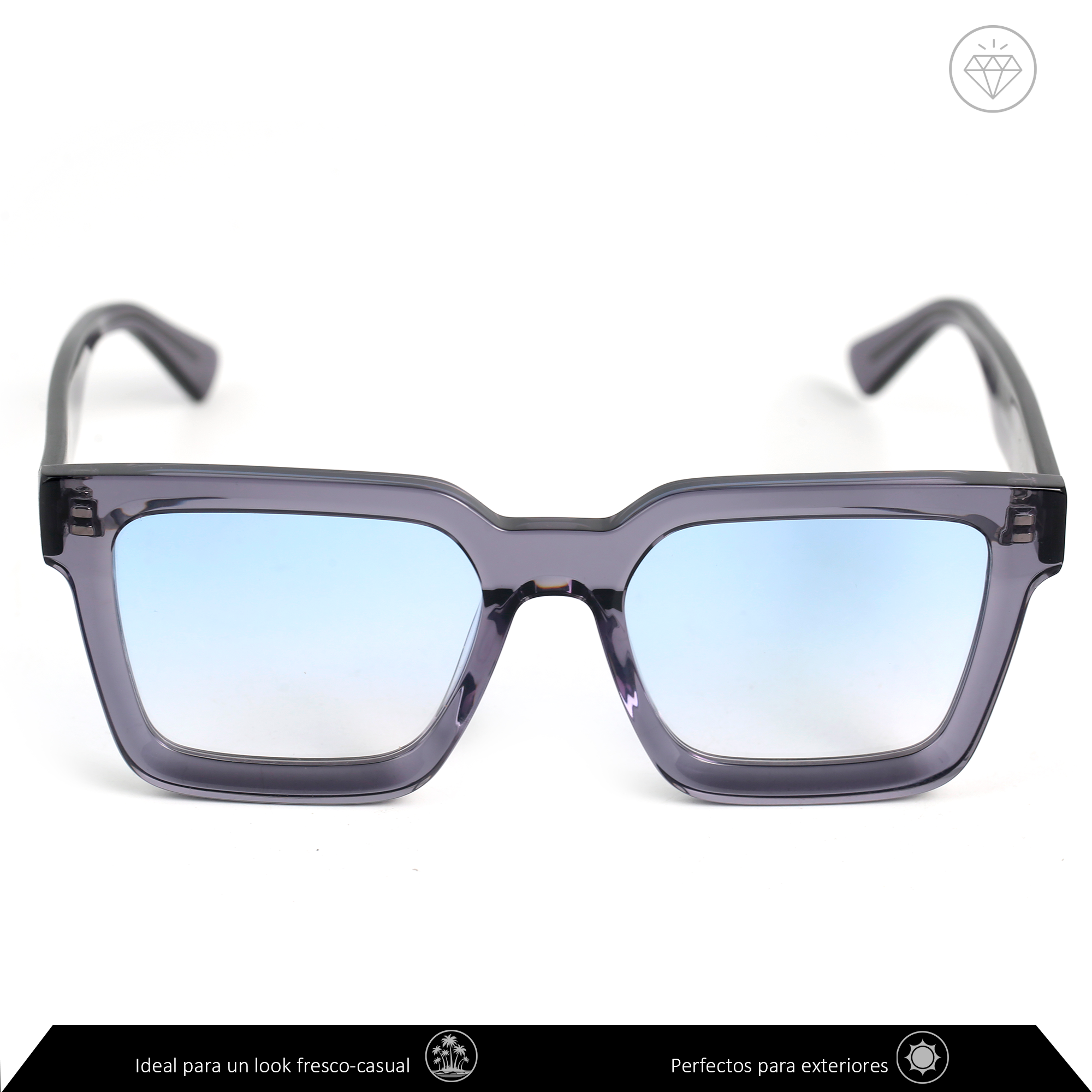 Xolek lentes de sol 108 Gafas Acetato Cr39 Rb UV total