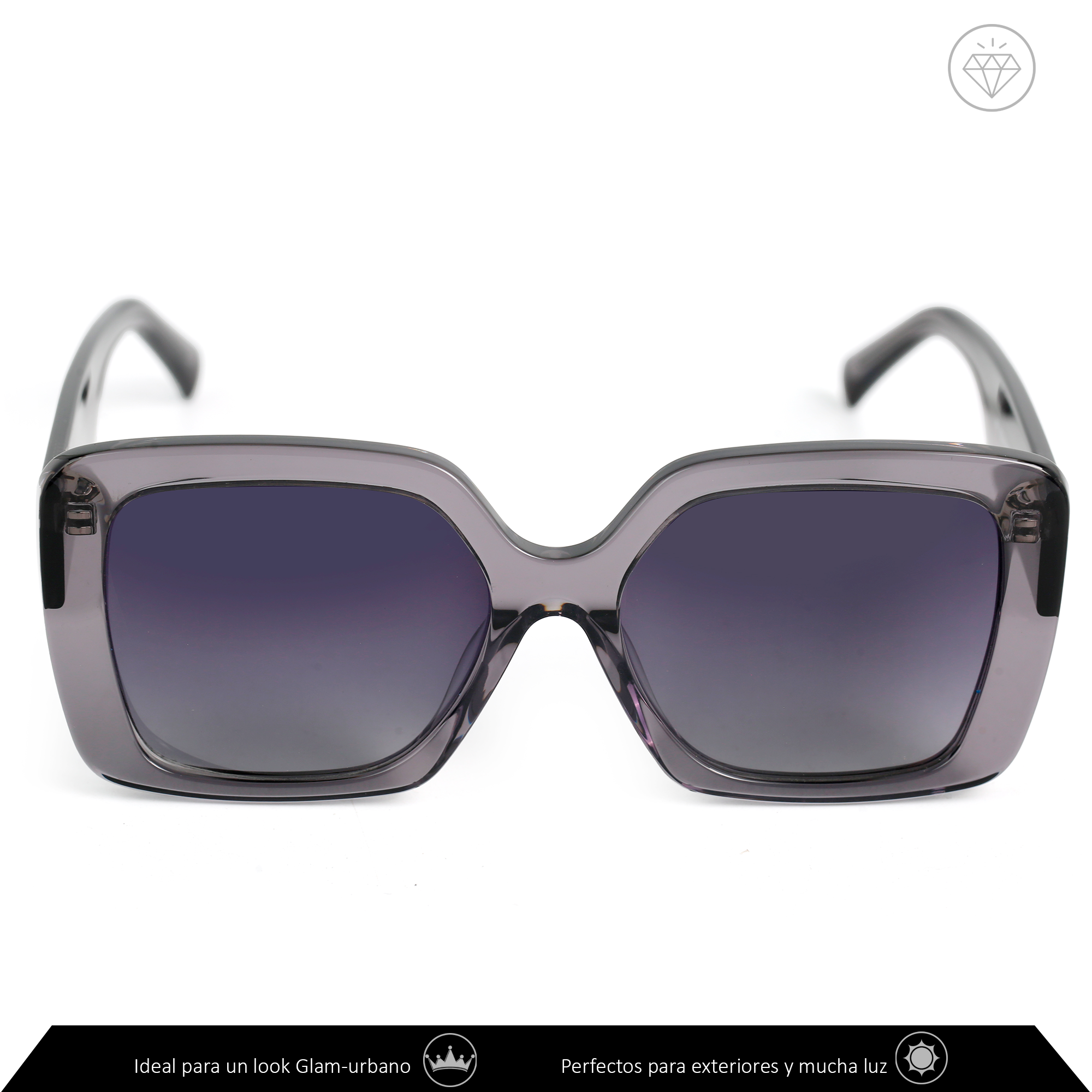 Xolek lentes de sol 111 Gafas Glam Acetato Retro Uv Polarizado