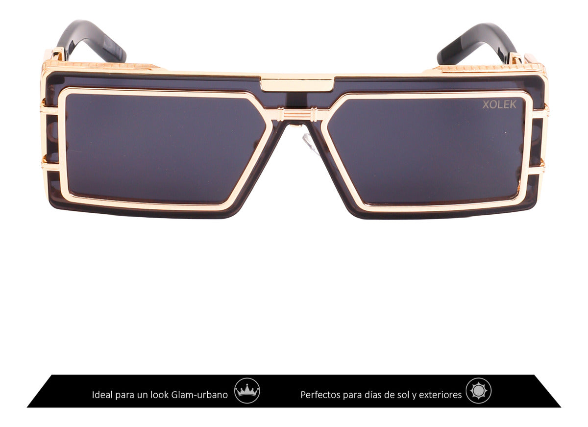 Xolek lentes de sol 134 Gafas Moda Metalico Uv hombre