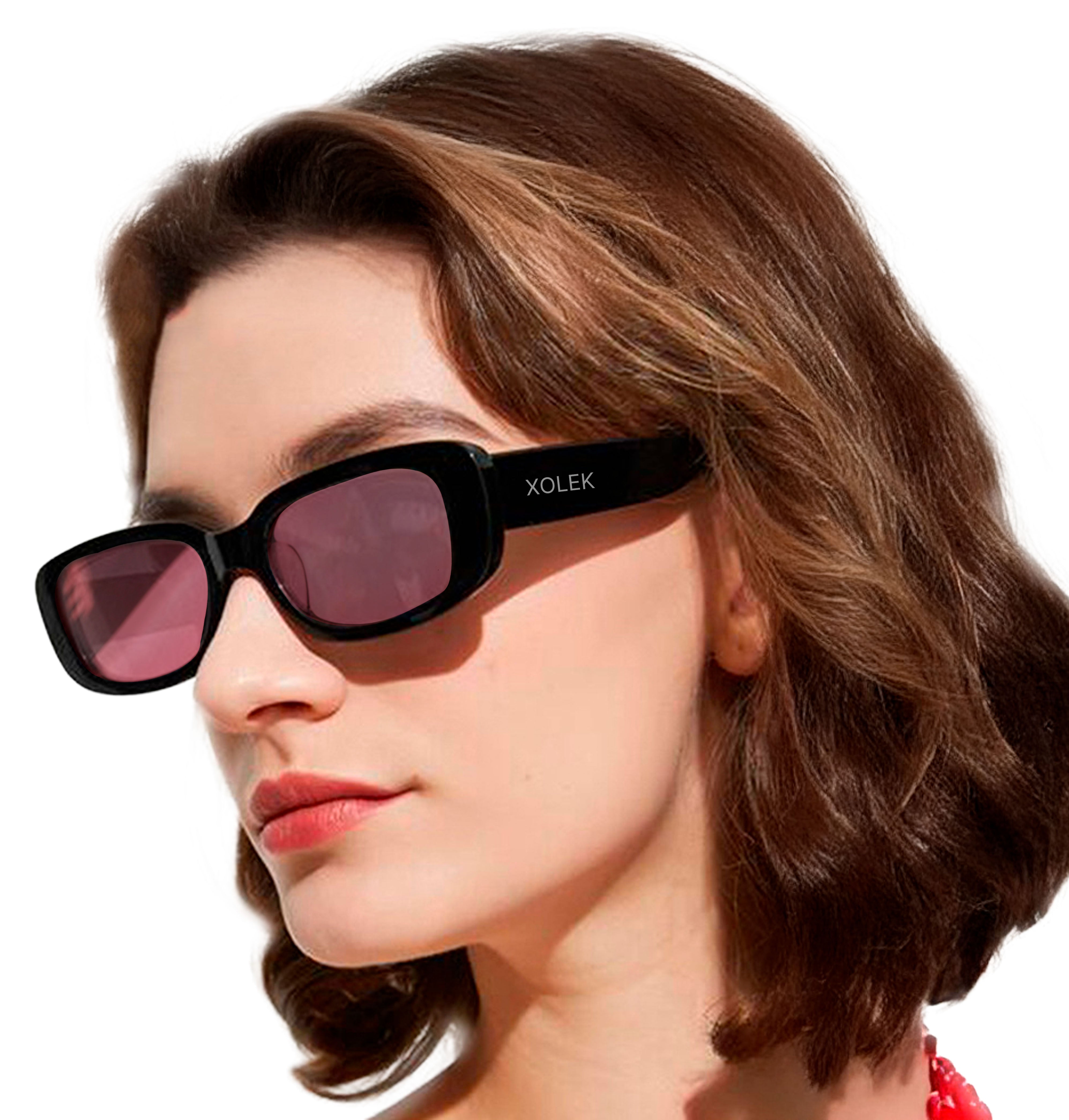 Xolek lentes de sol 109 Gafas Acetato Cr39 Rectangular