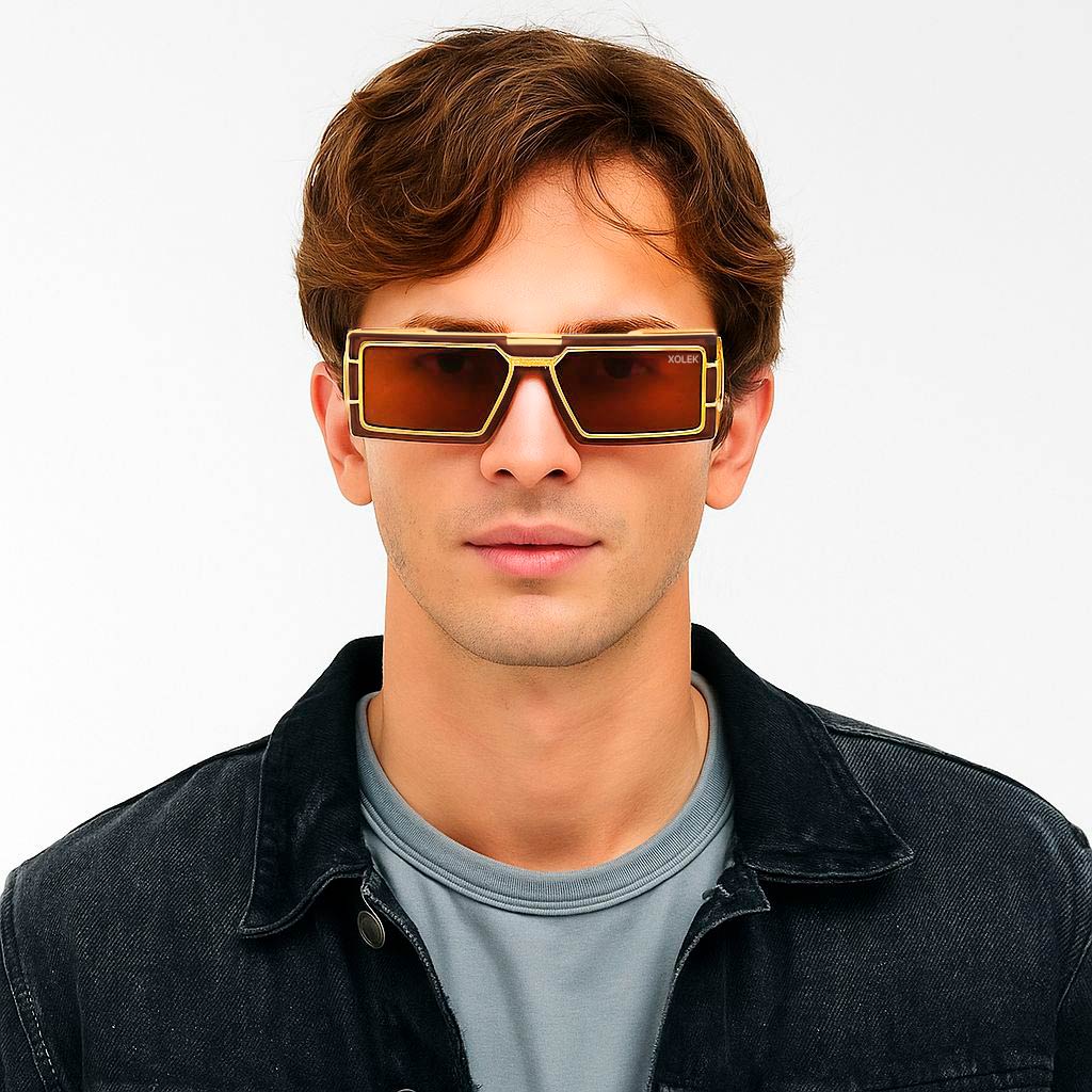 Xolek lentes de sol 134 Gafas Moda Metalico Uv hombre