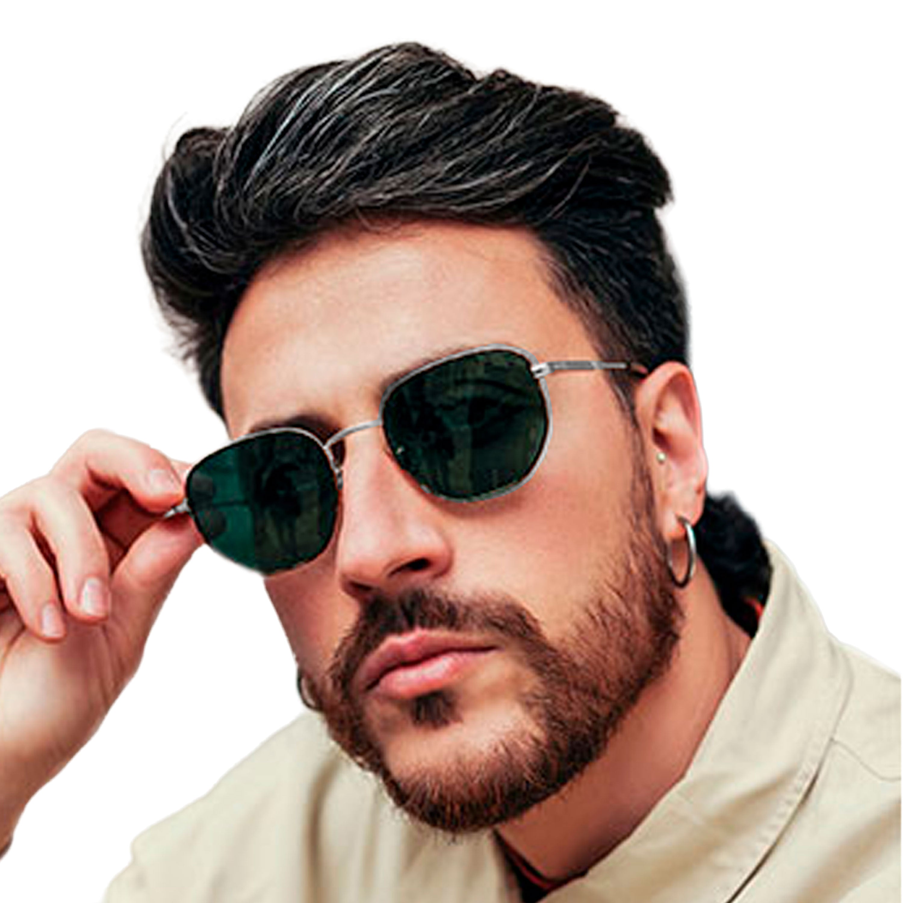 Xolek lentes de sol 142 Gafas Metalico Exagonal Uv Polarizado