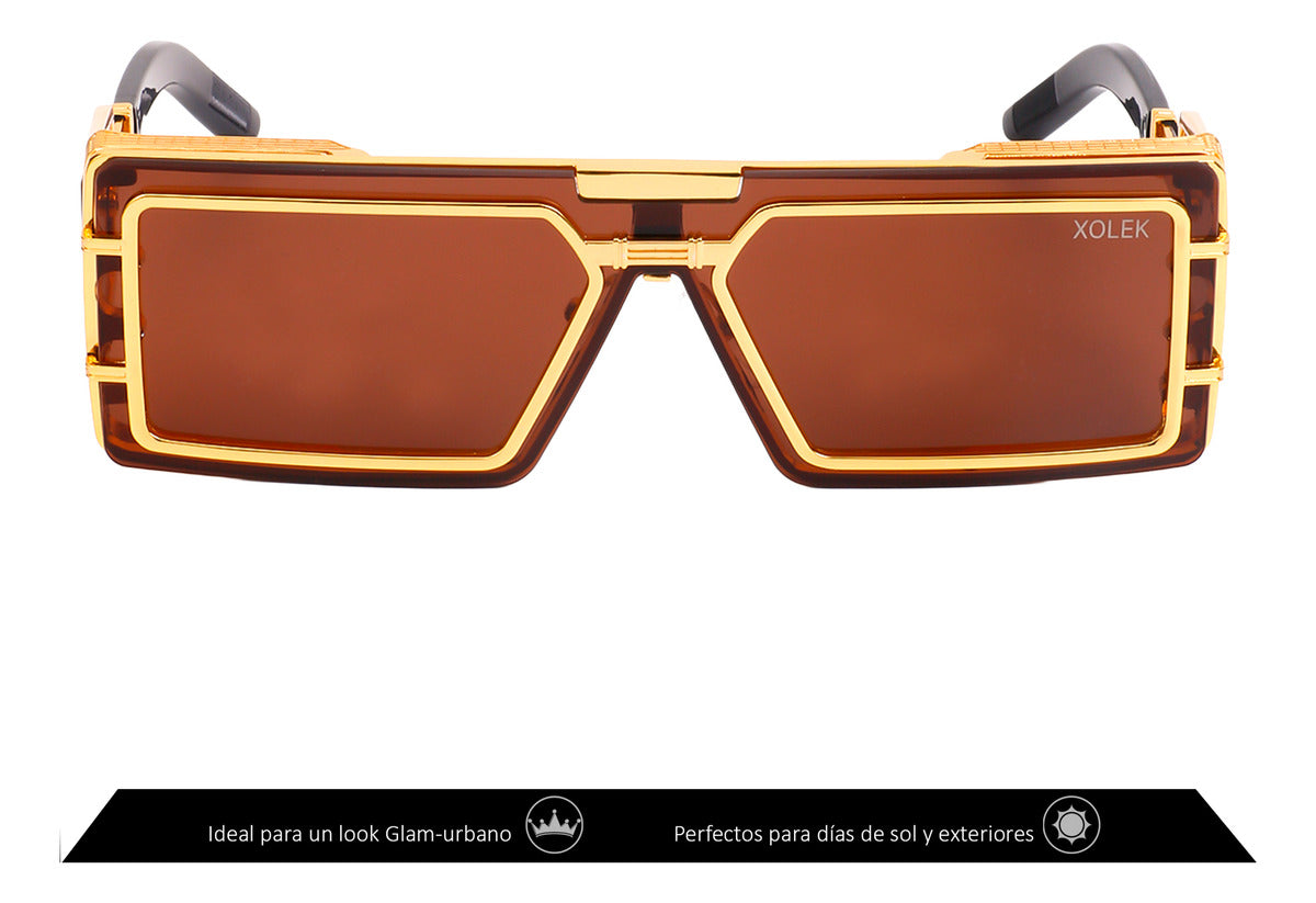 Xolek lentes de sol 134 Gafas Moda Metalico Uv hombre