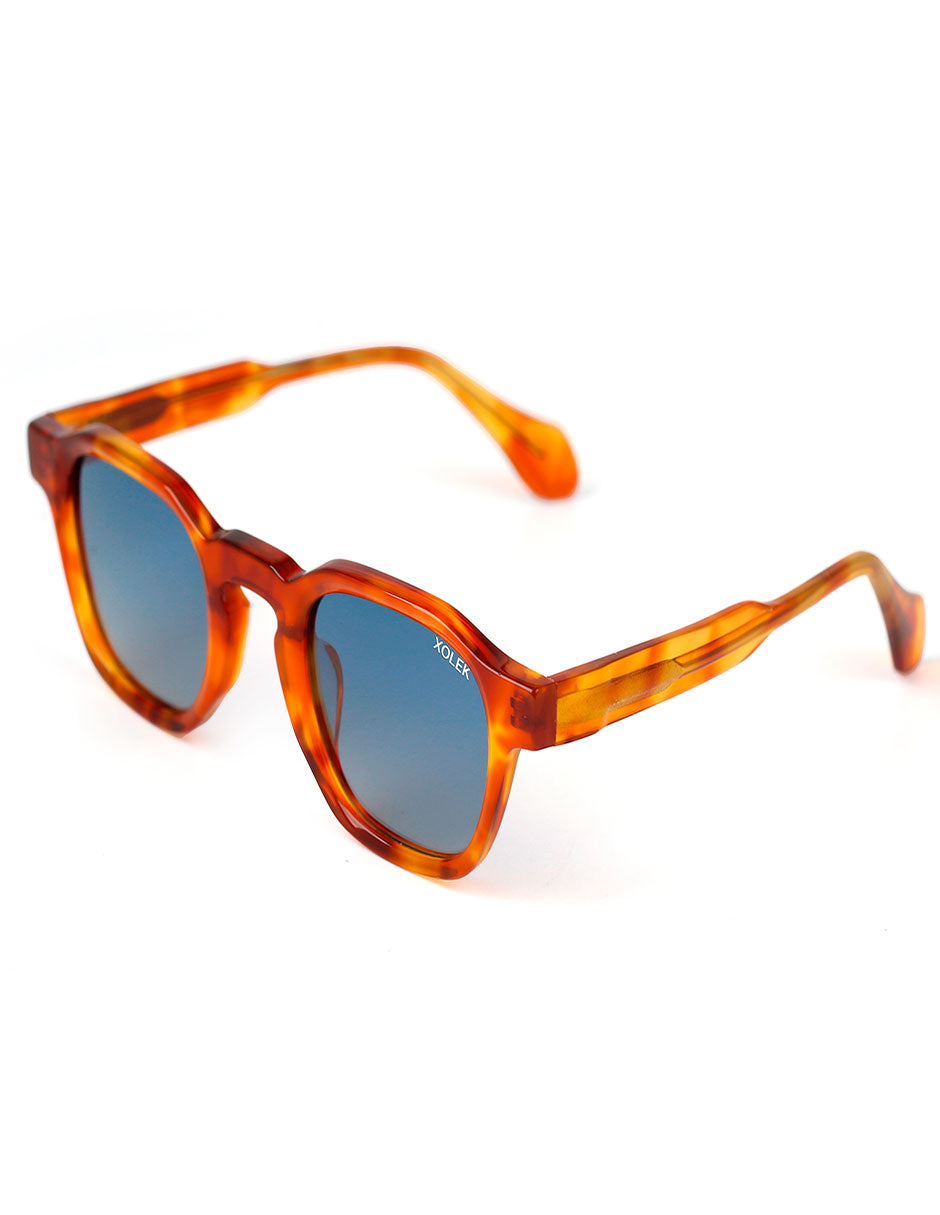 Xolek lentes de sol 107 Gafas Moda Acetato Hexagonal Polarizado
