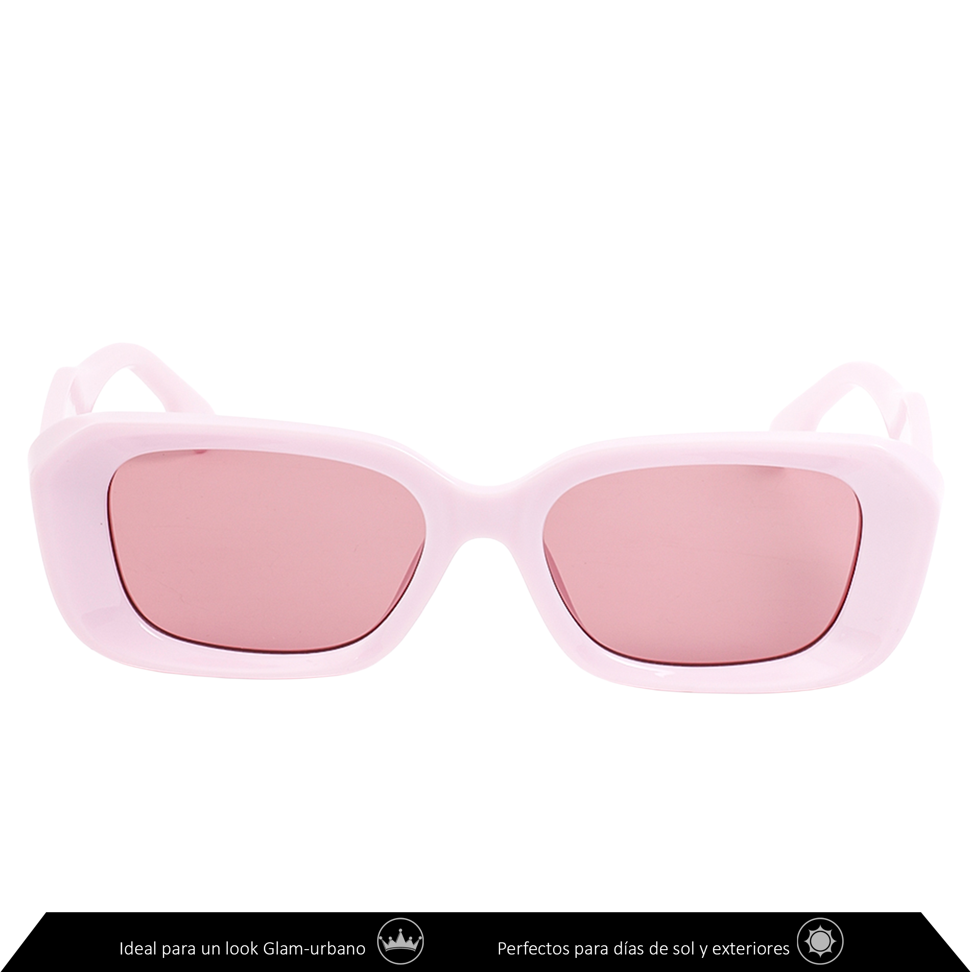 Xolek lentes de sol 152 Gafas Moda Retro Rectangular Uv400