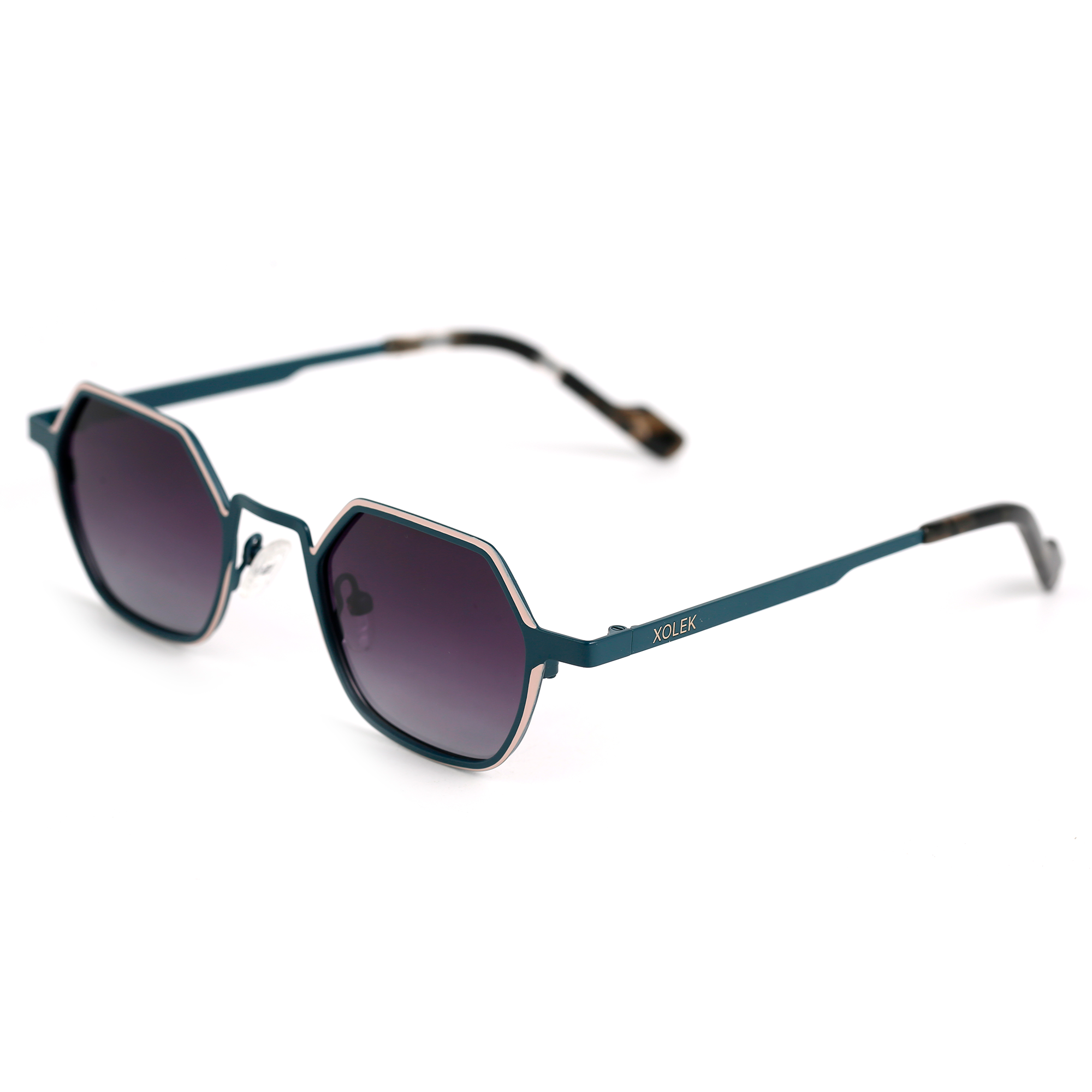 Xolek lentes de sol 144 Gafas Metalico Hexagonal Uv Polarizado