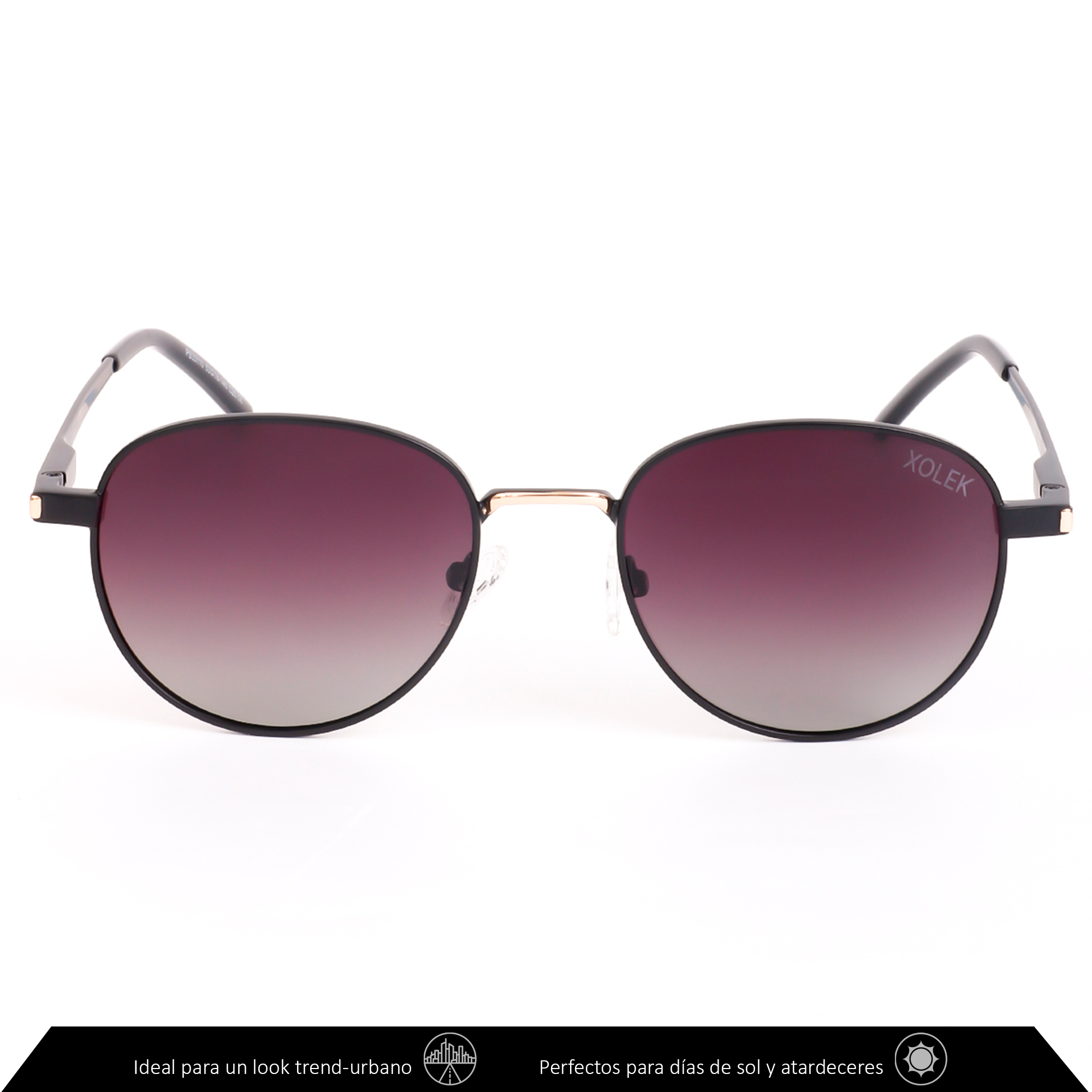 Xolek lentes de sol 135 Gafas Aviador Metalico Uv Polarizado