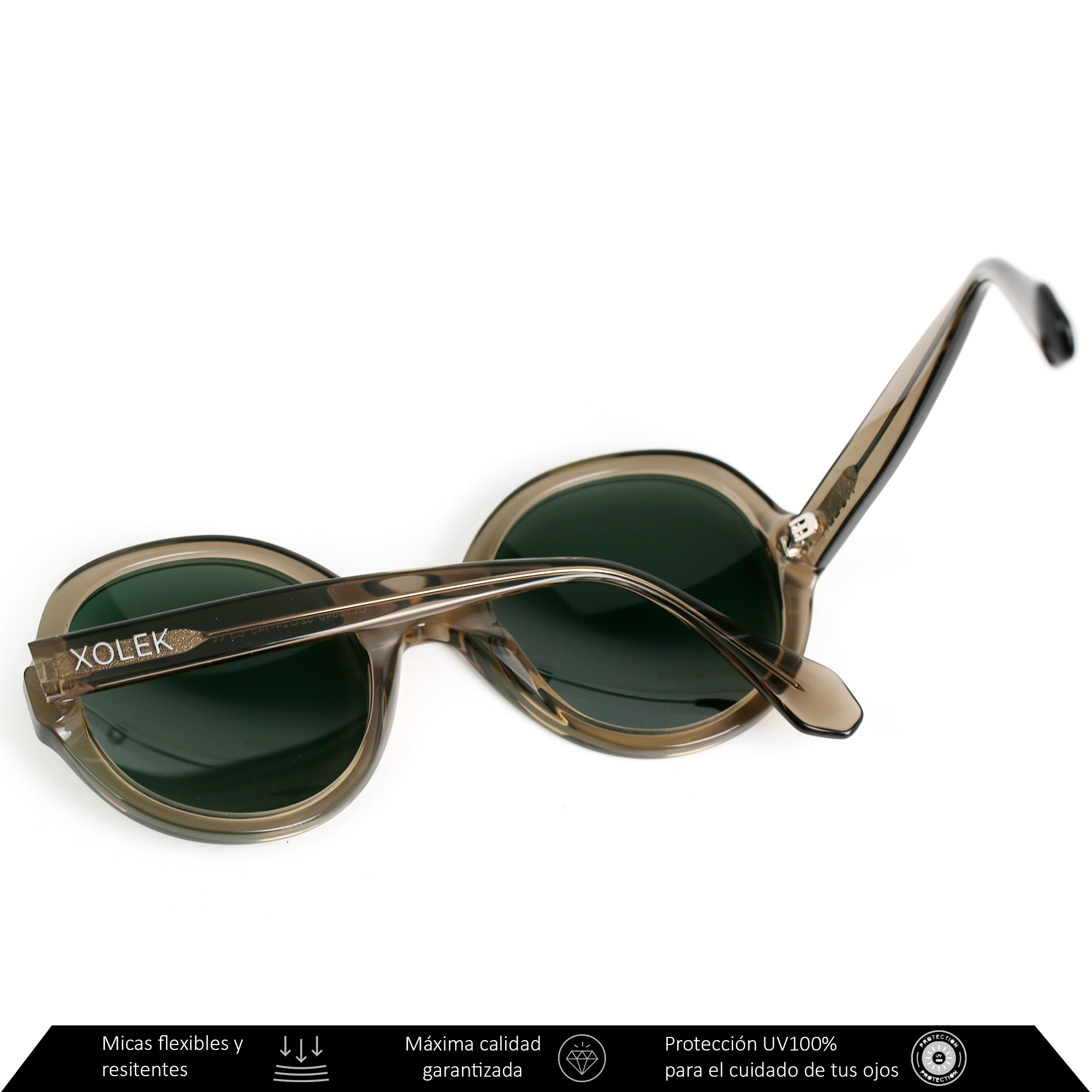 Xolek lentes de sol 115 Gafas Acetato Retro Fuego Uv Polarizado