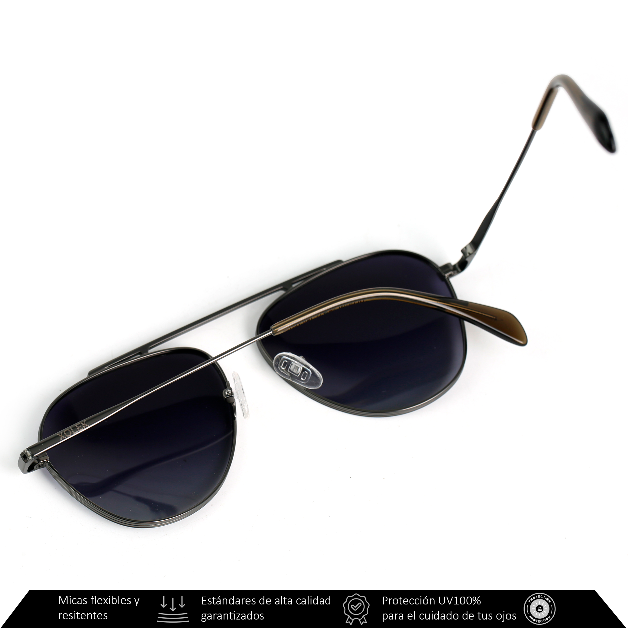 Xolek lentes de sol 140 Gafas Aviador Metalico Rb Uv Polarizado