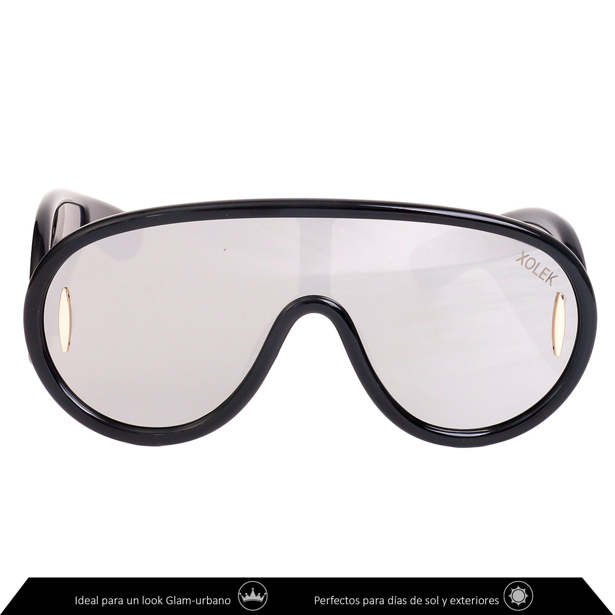 Xolek lentes de sol 154 Gafas Aviador Futurista Uv400 Glam