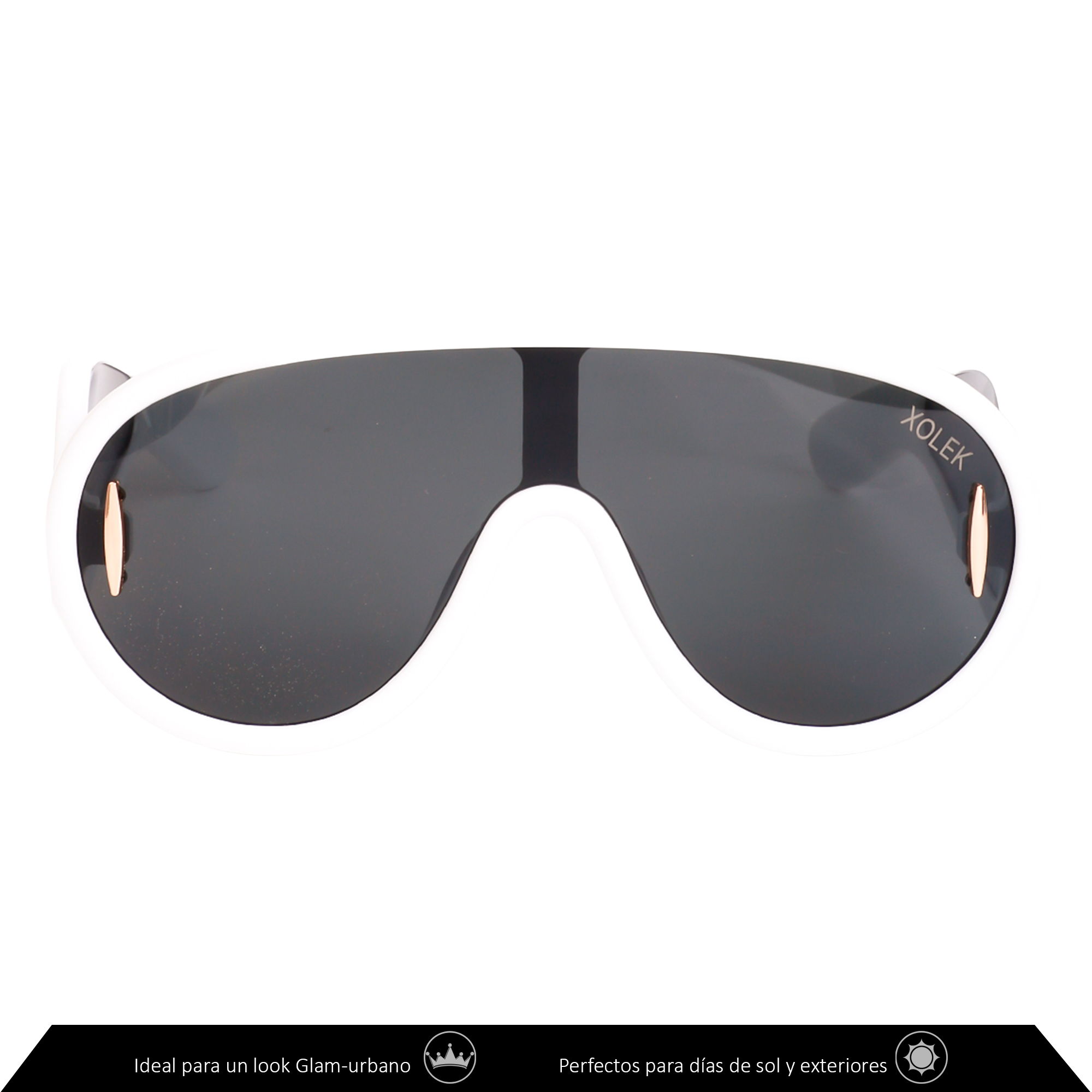 Xolek lentes de sol 154 Gafas Aviador Futurista Uv400 Glam