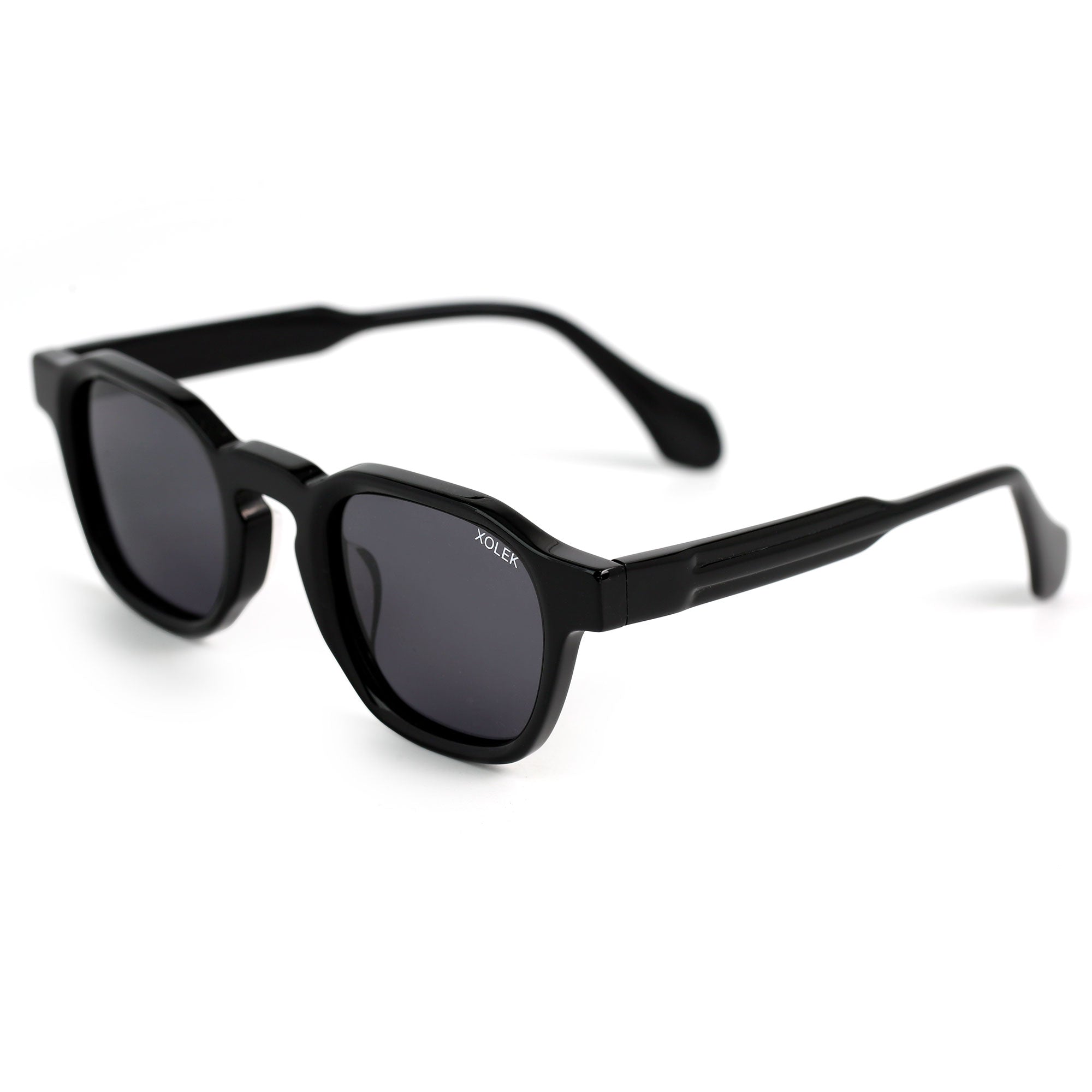 Xolek lentes de sol 107 Gafas Moda Acetato Hexagonal Polarizado