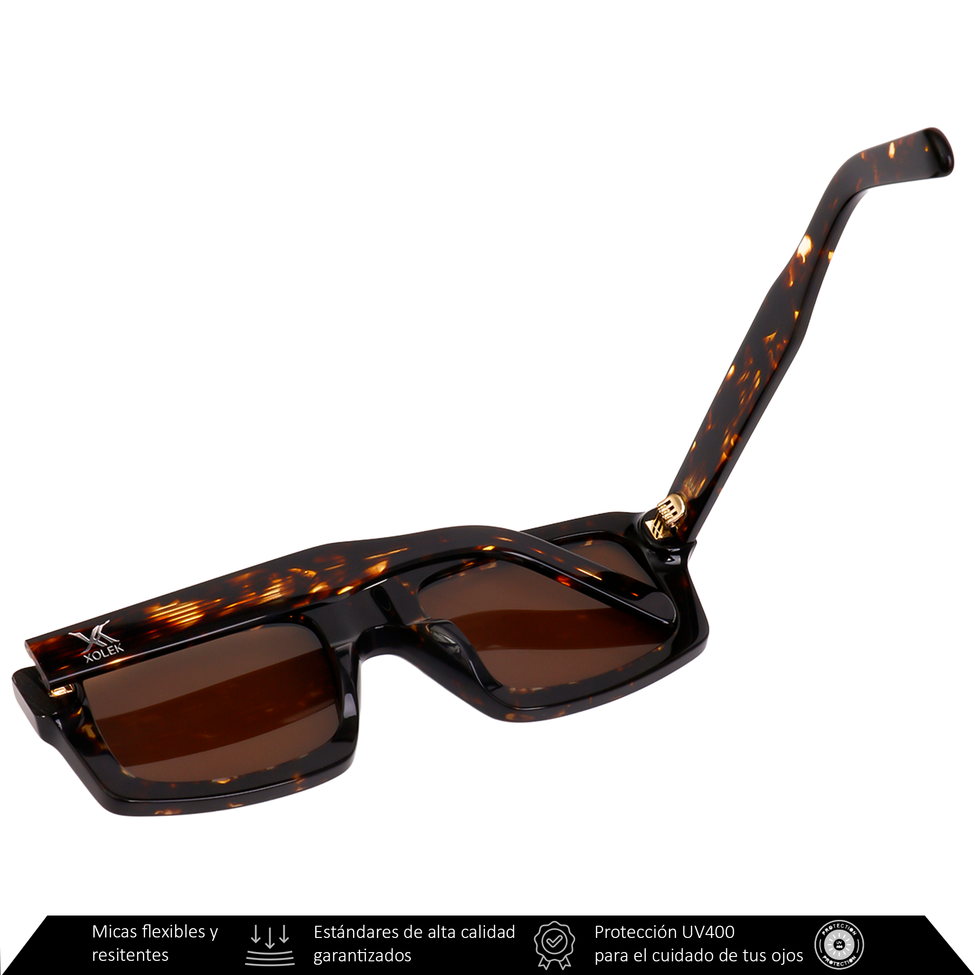 Xolek lentes de sol 102 Gafas Moda Acetato Animal Uv Polarizado