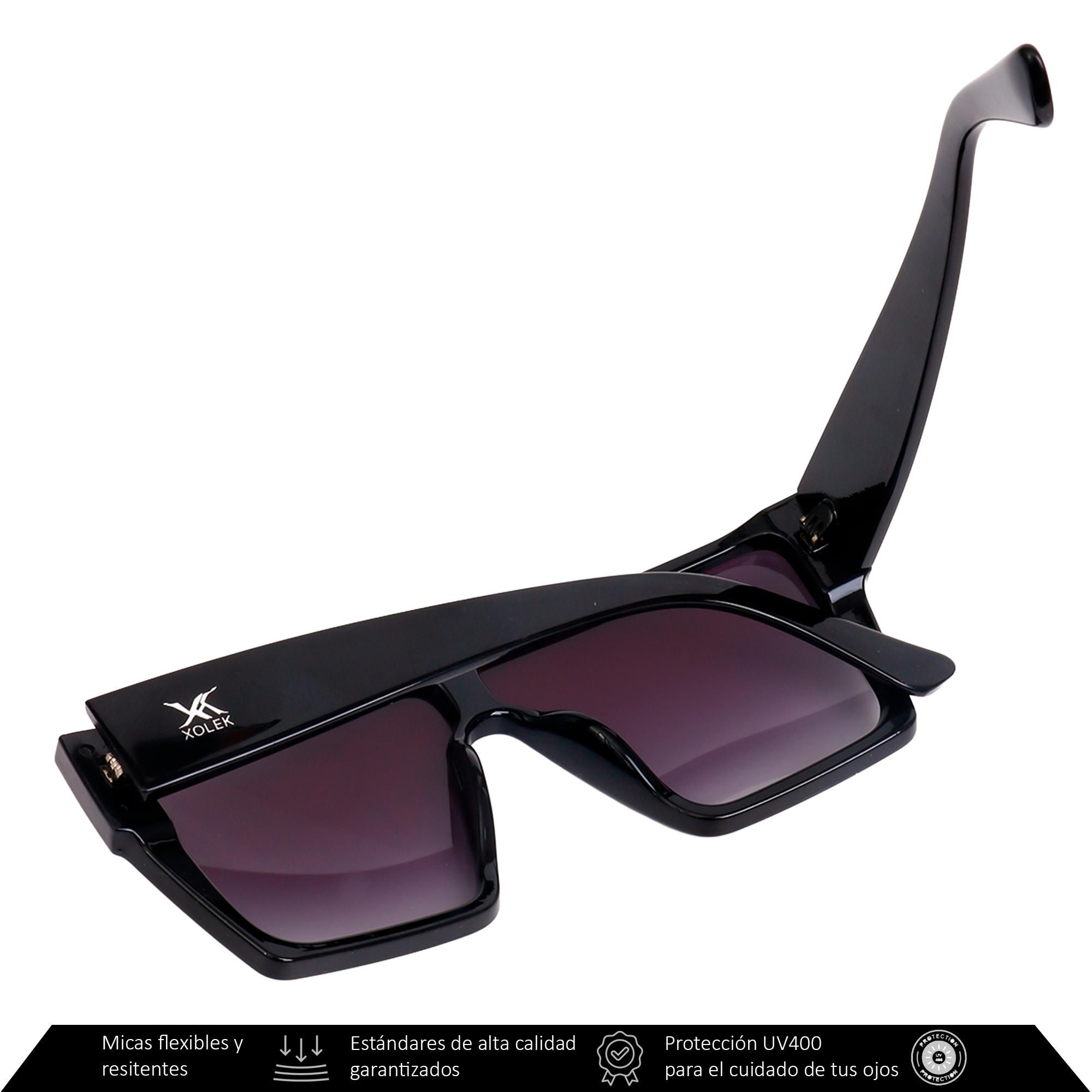 Xolek lentes de sol 156 Gafas Retro Cuadrado Uv400 Hombre
