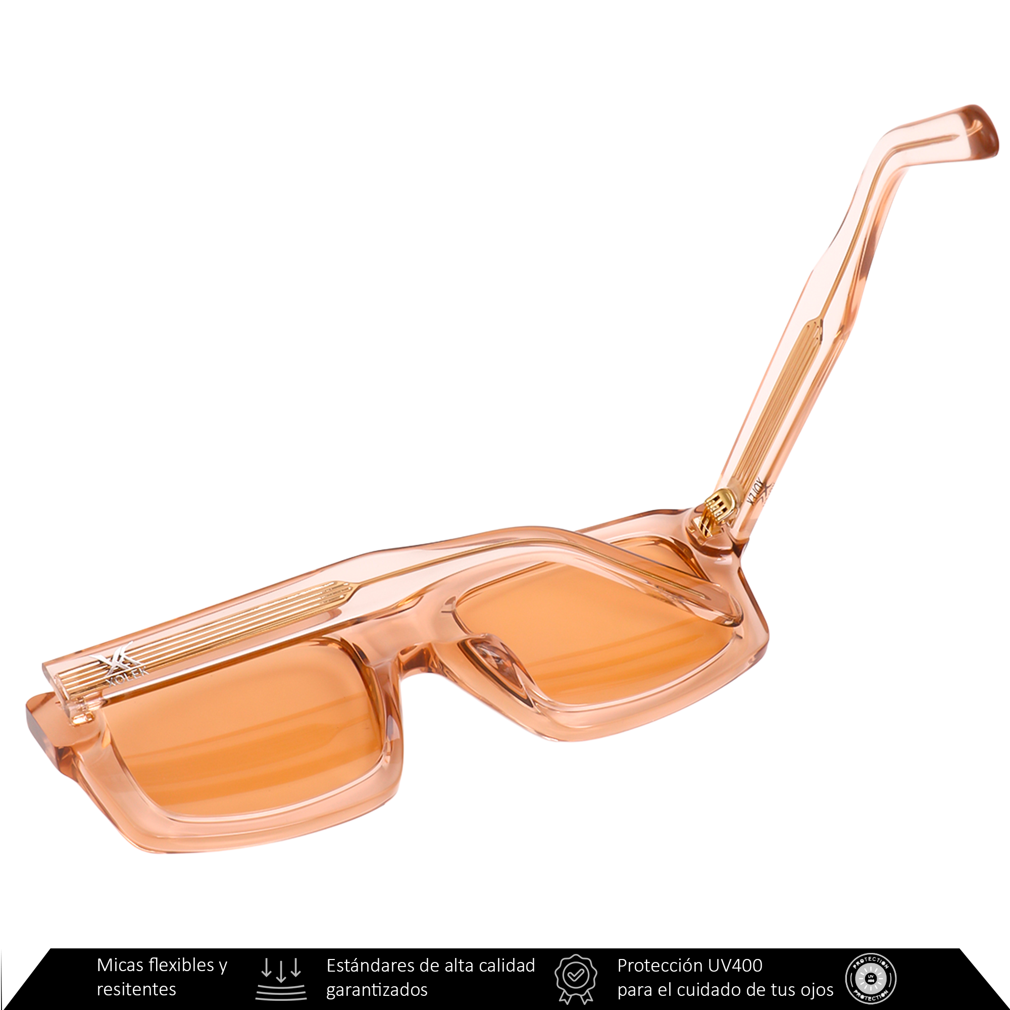 Xolek lentes de sol 102 Gafas Moda Acetato Animal Uv Polarizado