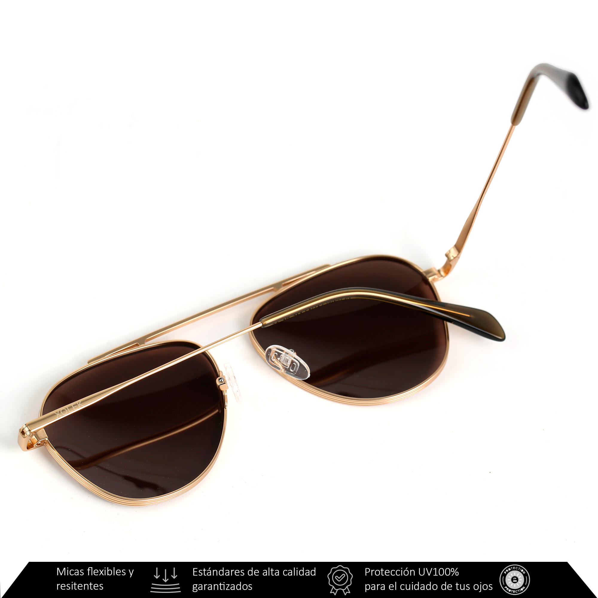 Xolek lentes de sol 140 Gafas Aviador Metalico Rb Uv Polarizado