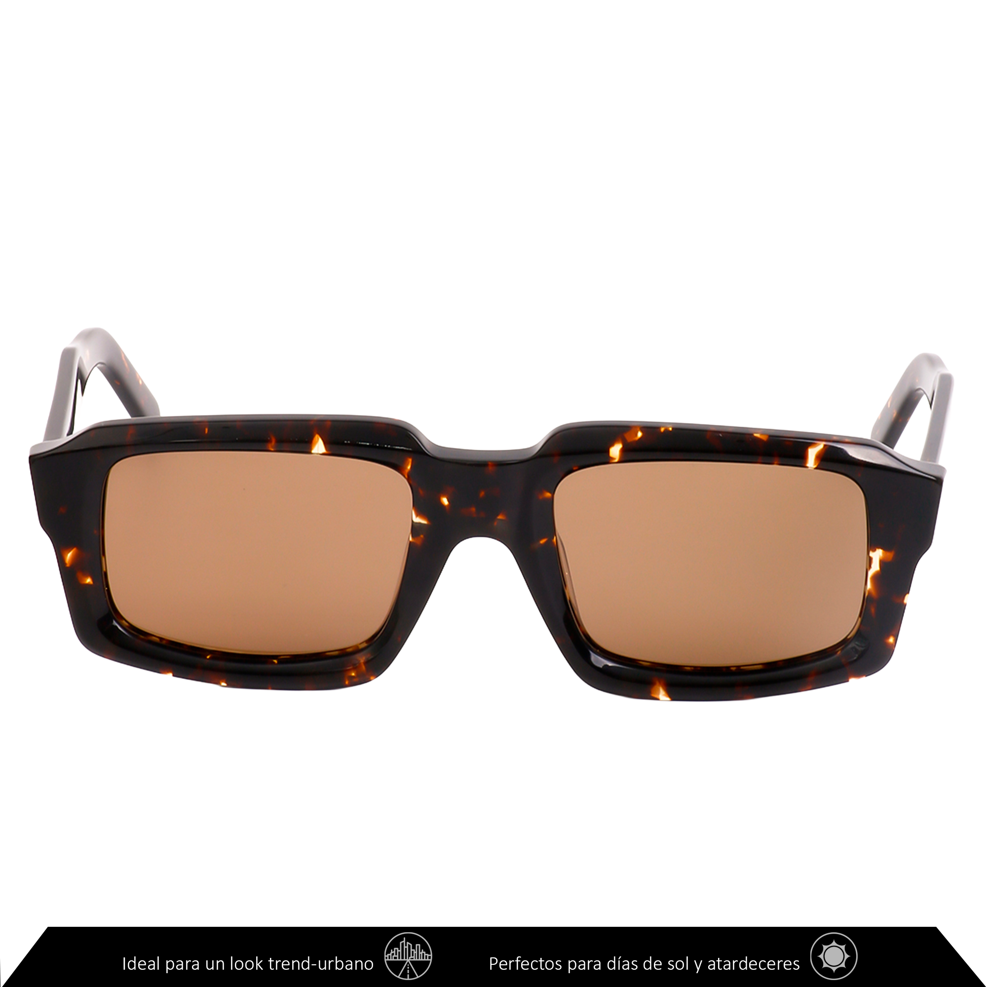 Xolek lentes de sol 102 Gafas Moda Acetato Animal Uv Polarizado