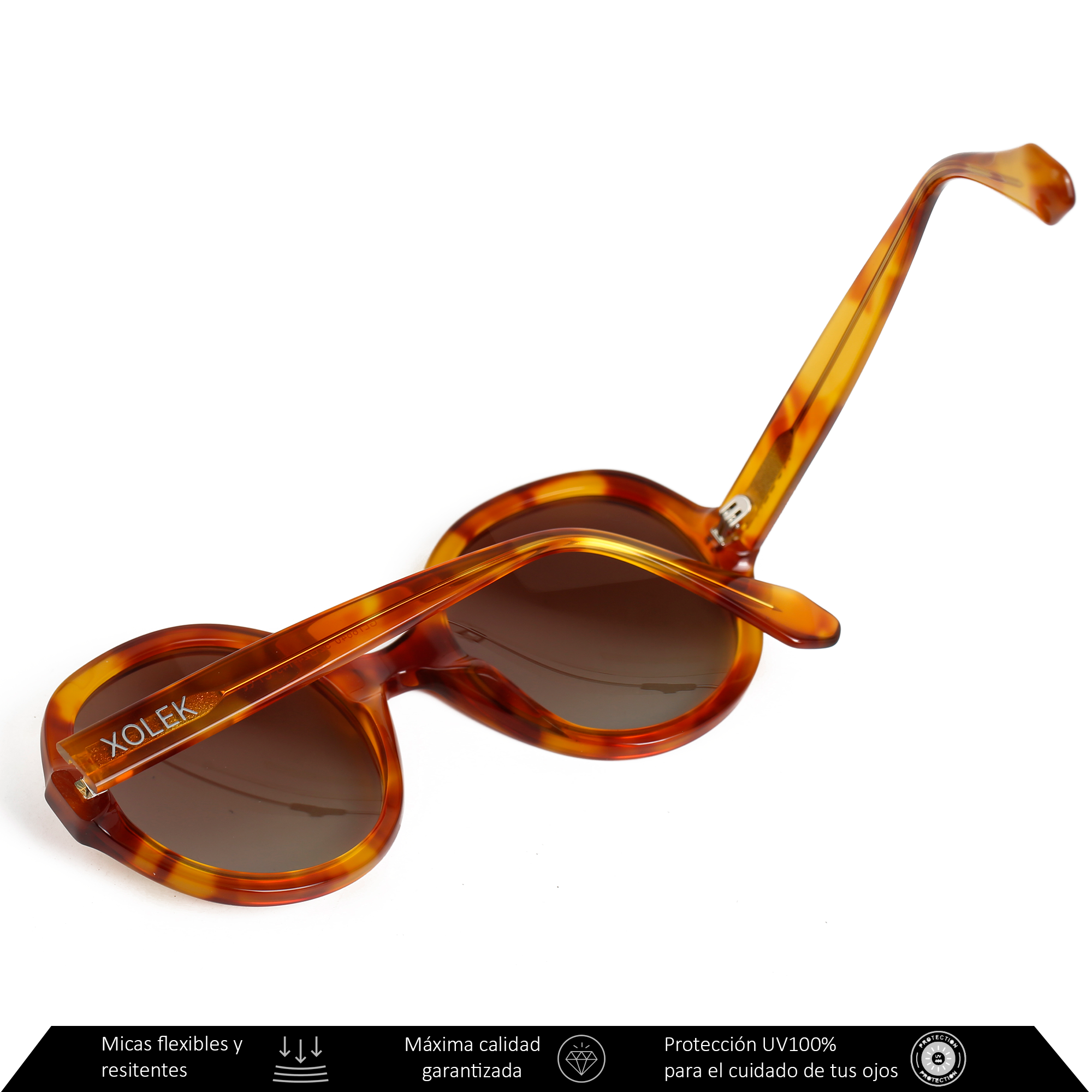 Xolek lentes de sol 115 Gafas Acetato Retro Fuego Uv Polarizado