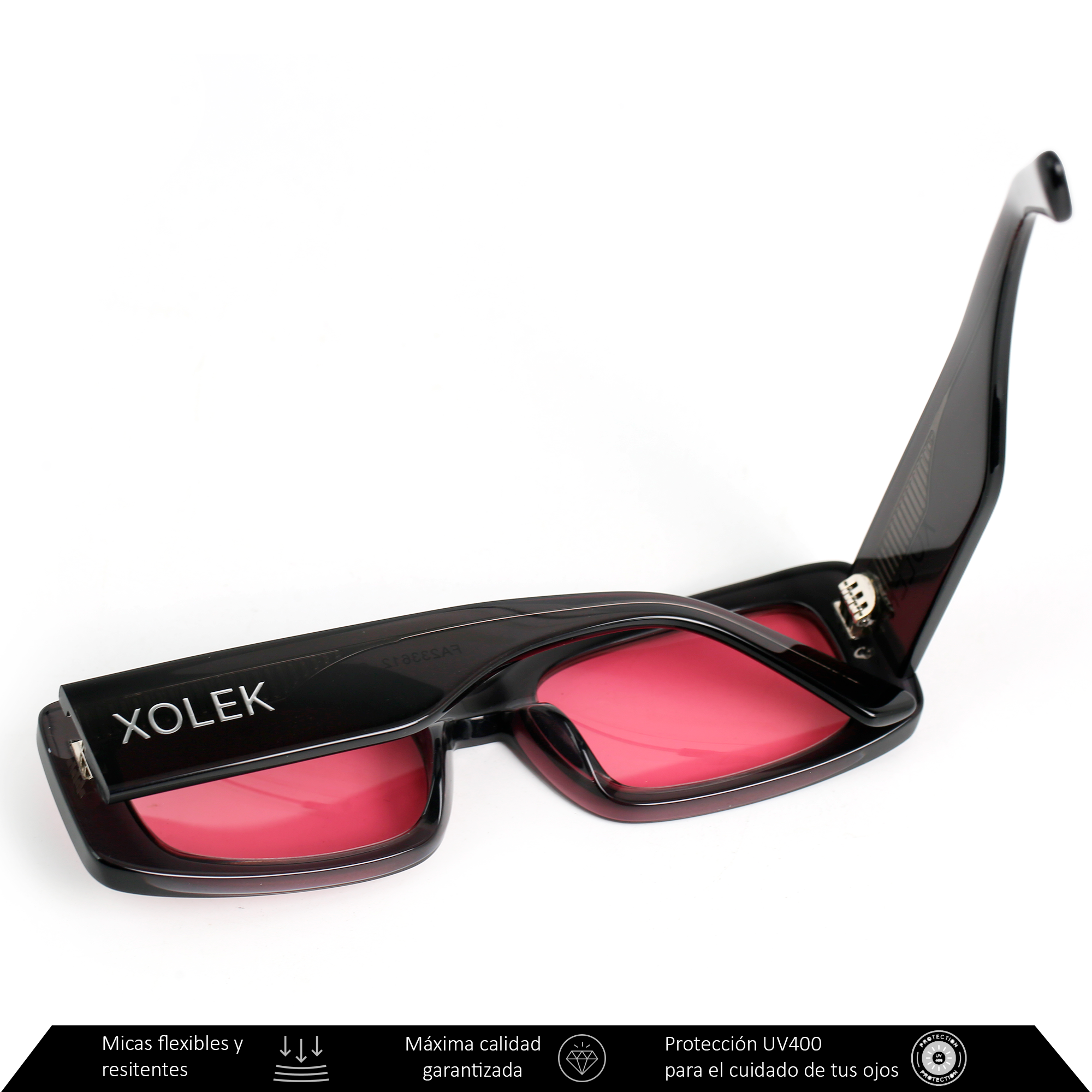 Xolek lentes de sol 109 Gafas Acetato Cr39 Rectangular