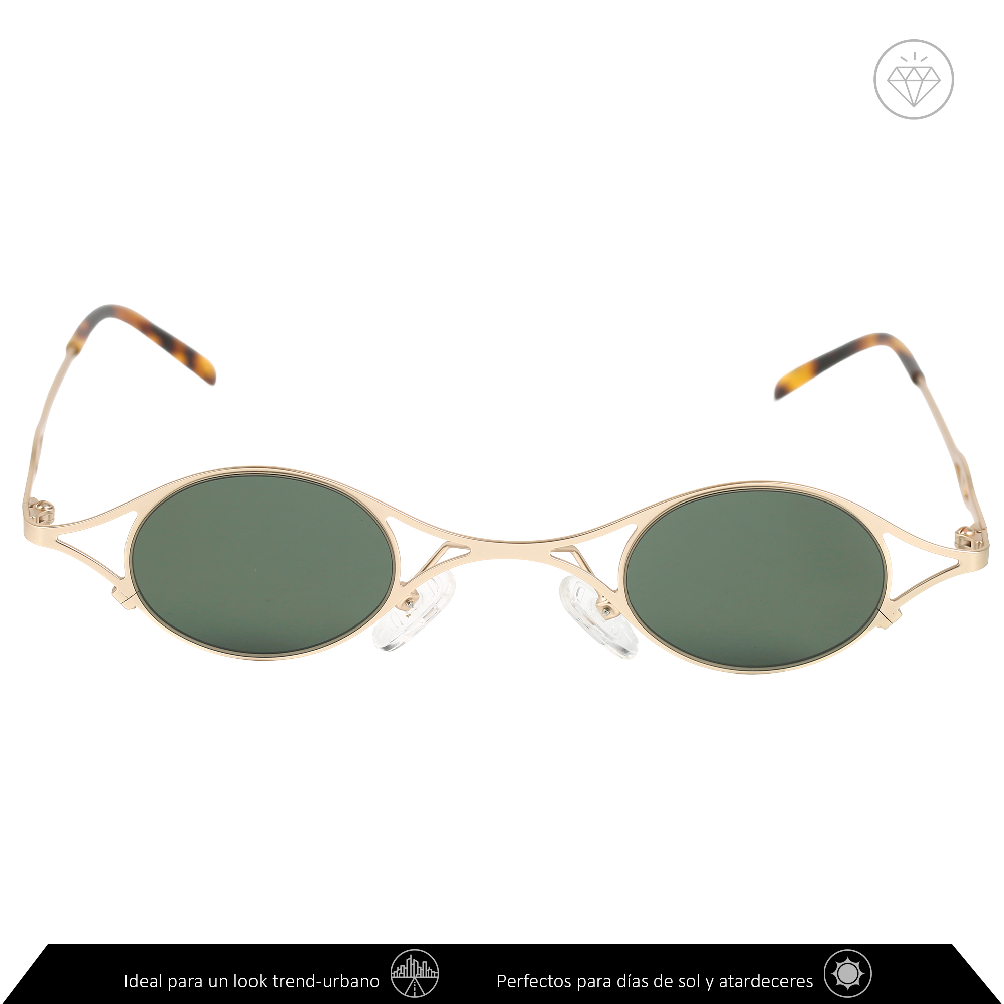 Xolek lentes de sol 143 Gafas Retro Metalico Vintage Uv Polarizado
