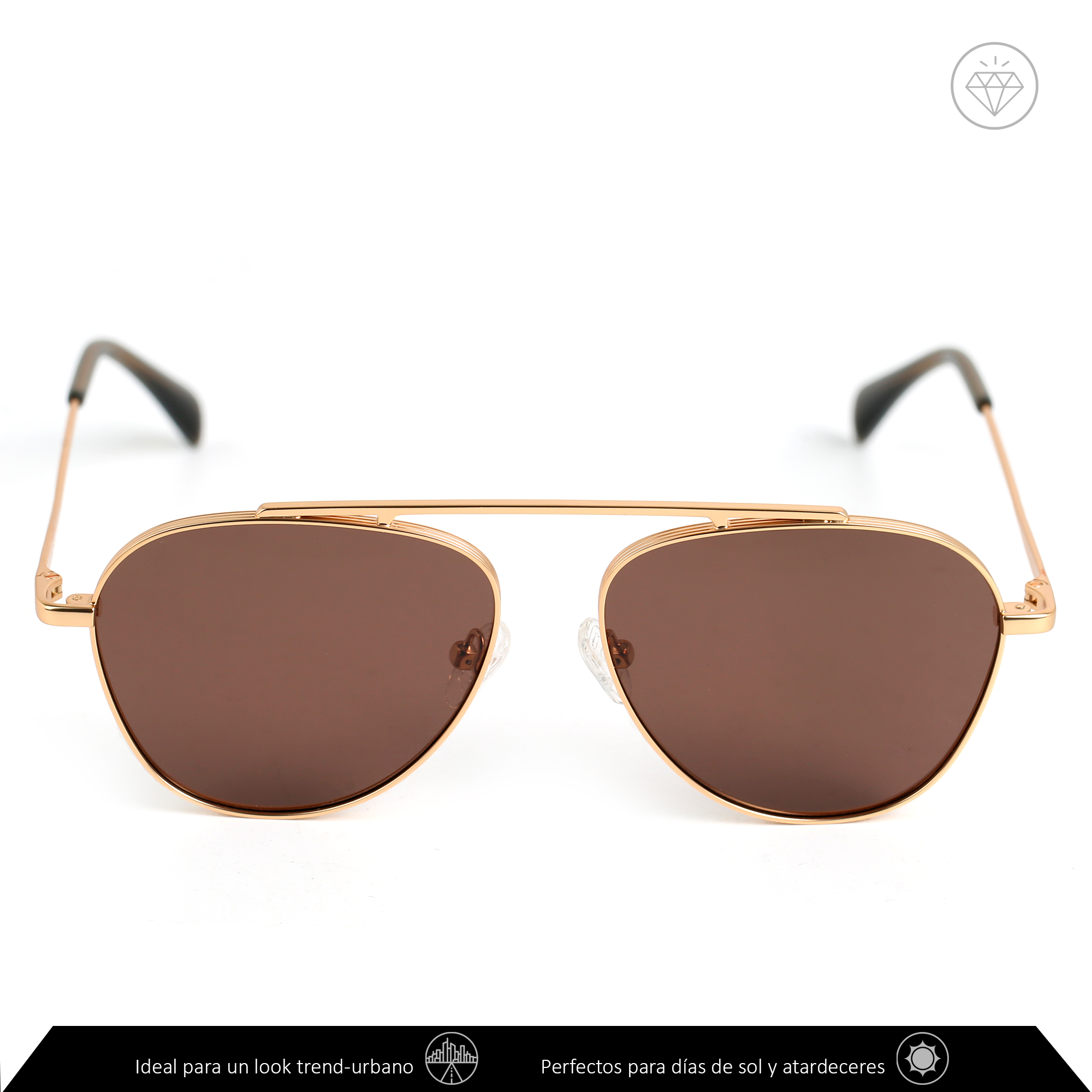 Xolek lentes de sol 140 Gafas Aviador Metalico Rb Uv Polarizado