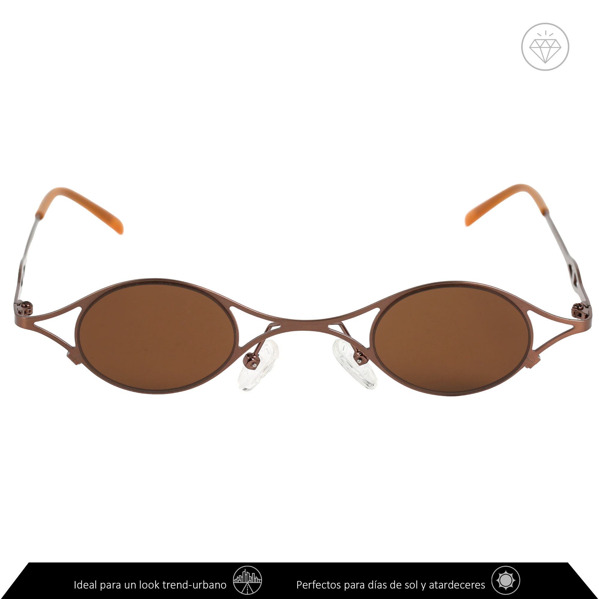 Xolek lentes de sol 143 Gafas Retro Metalico Vintage Uv Polarizado
