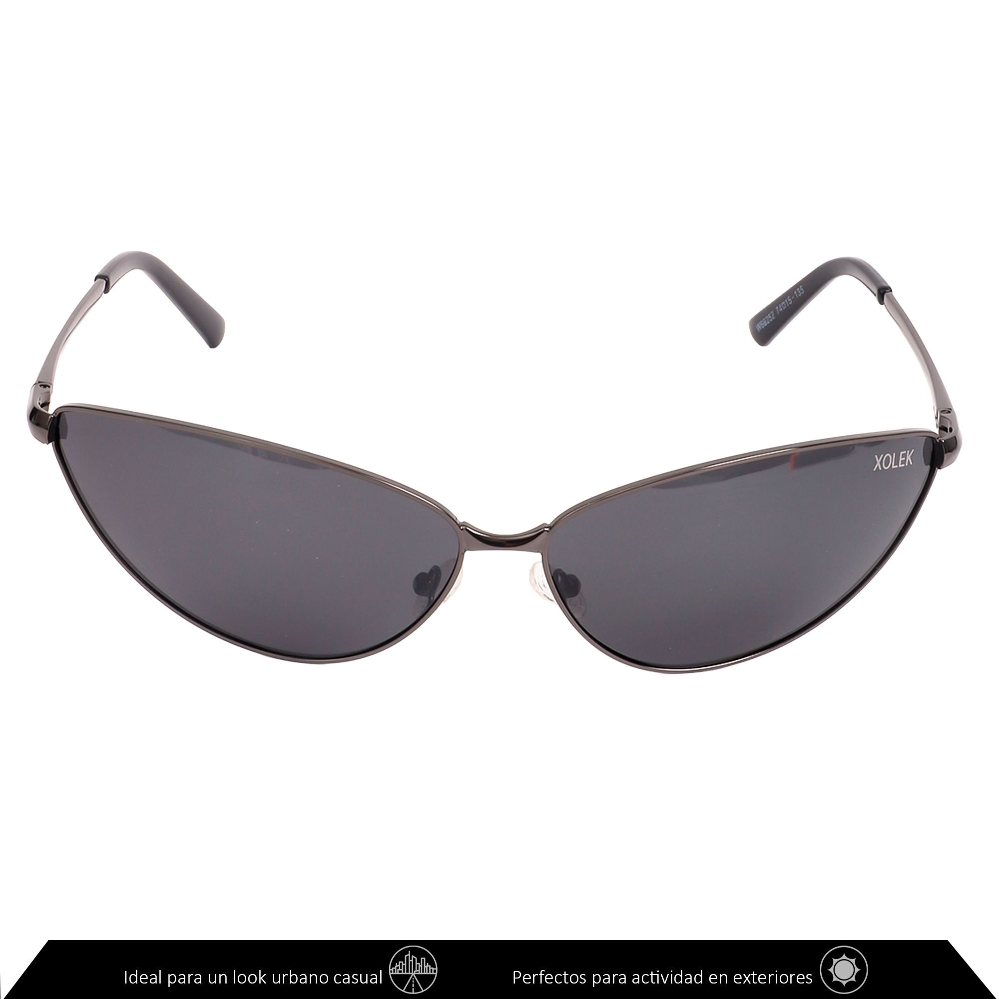 Xolek lentes de sol 133 Gafas Ojo De Gato Metalico Uv Polarizado
