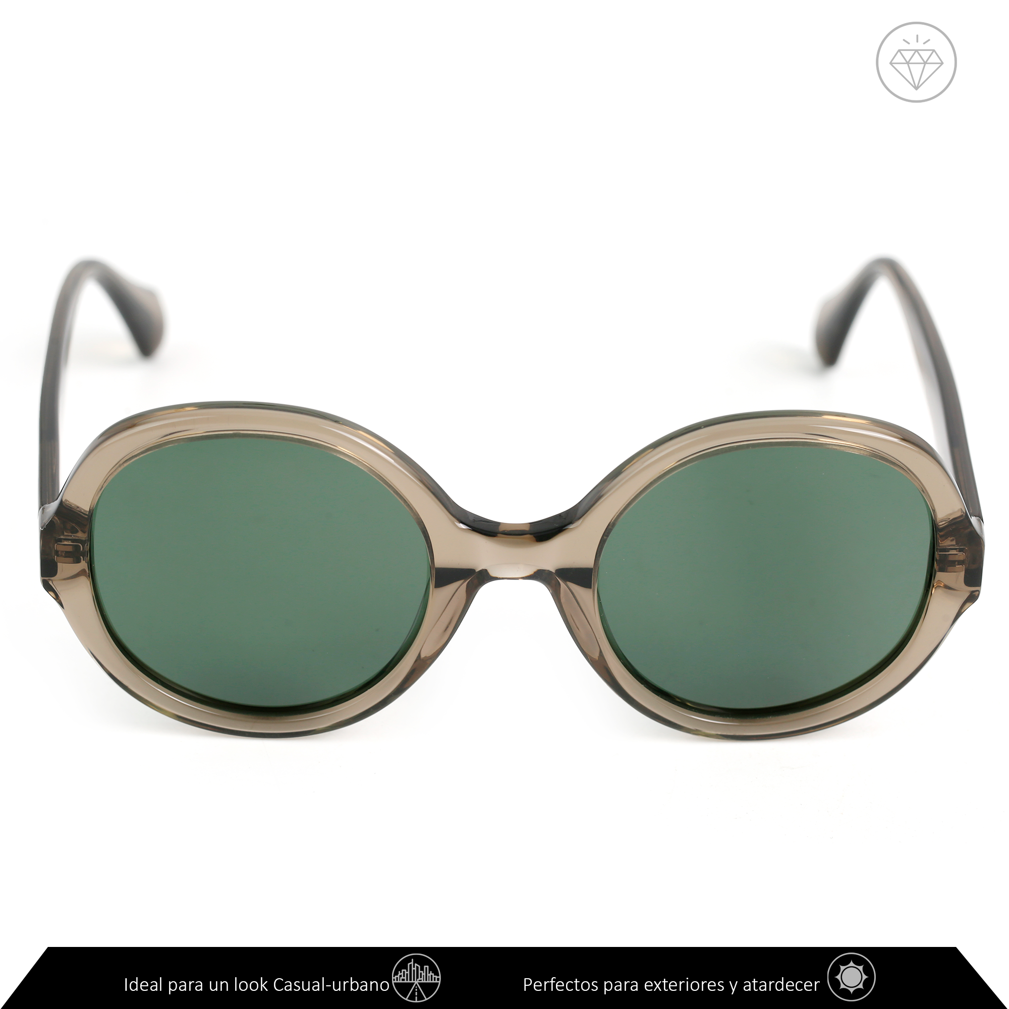 Xolek lentes de sol 115 Gafas Acetato Retro Fuego Uv Polarizado