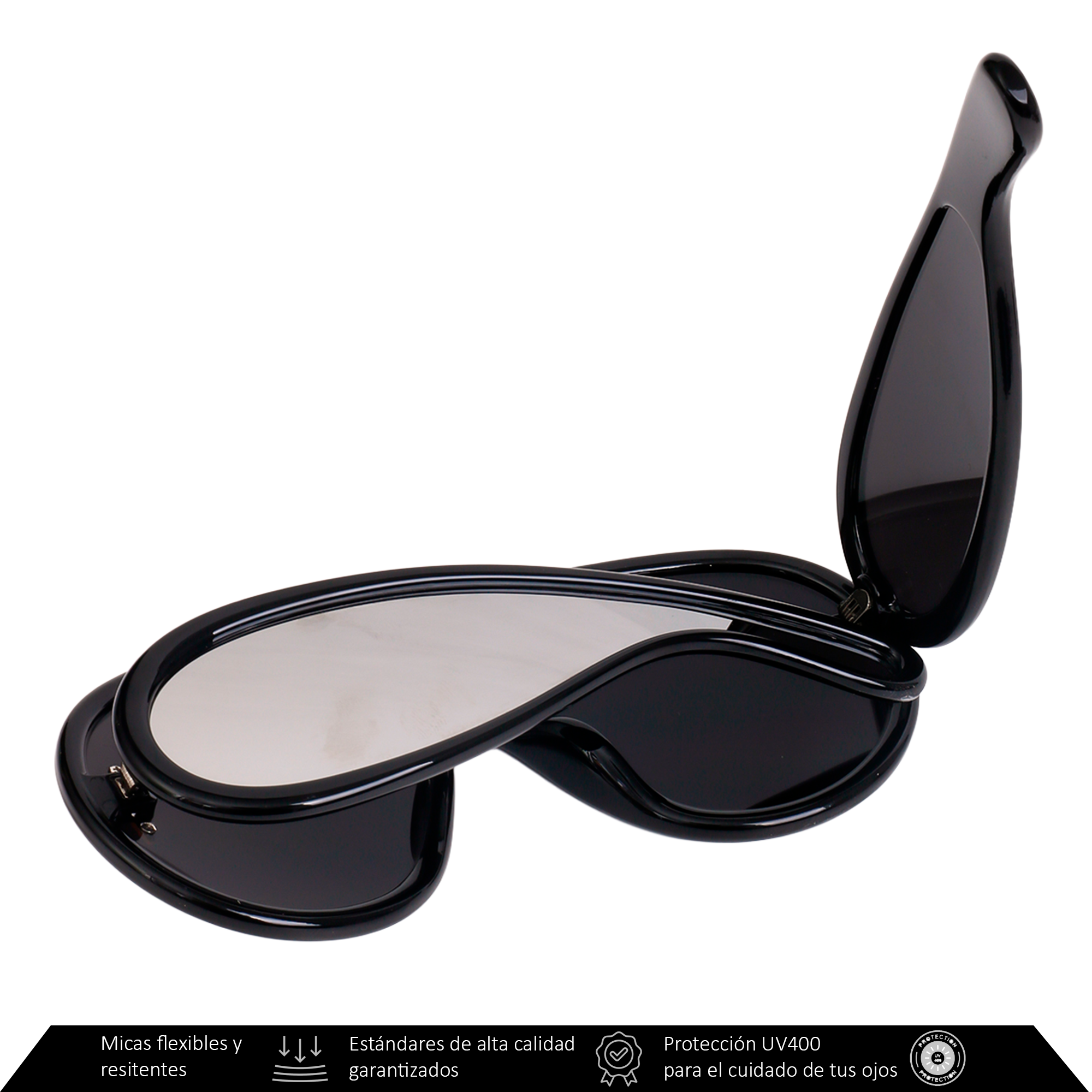 Xolek lentes de sol 154 Gafas Aviador Futurista Uv400 Glam