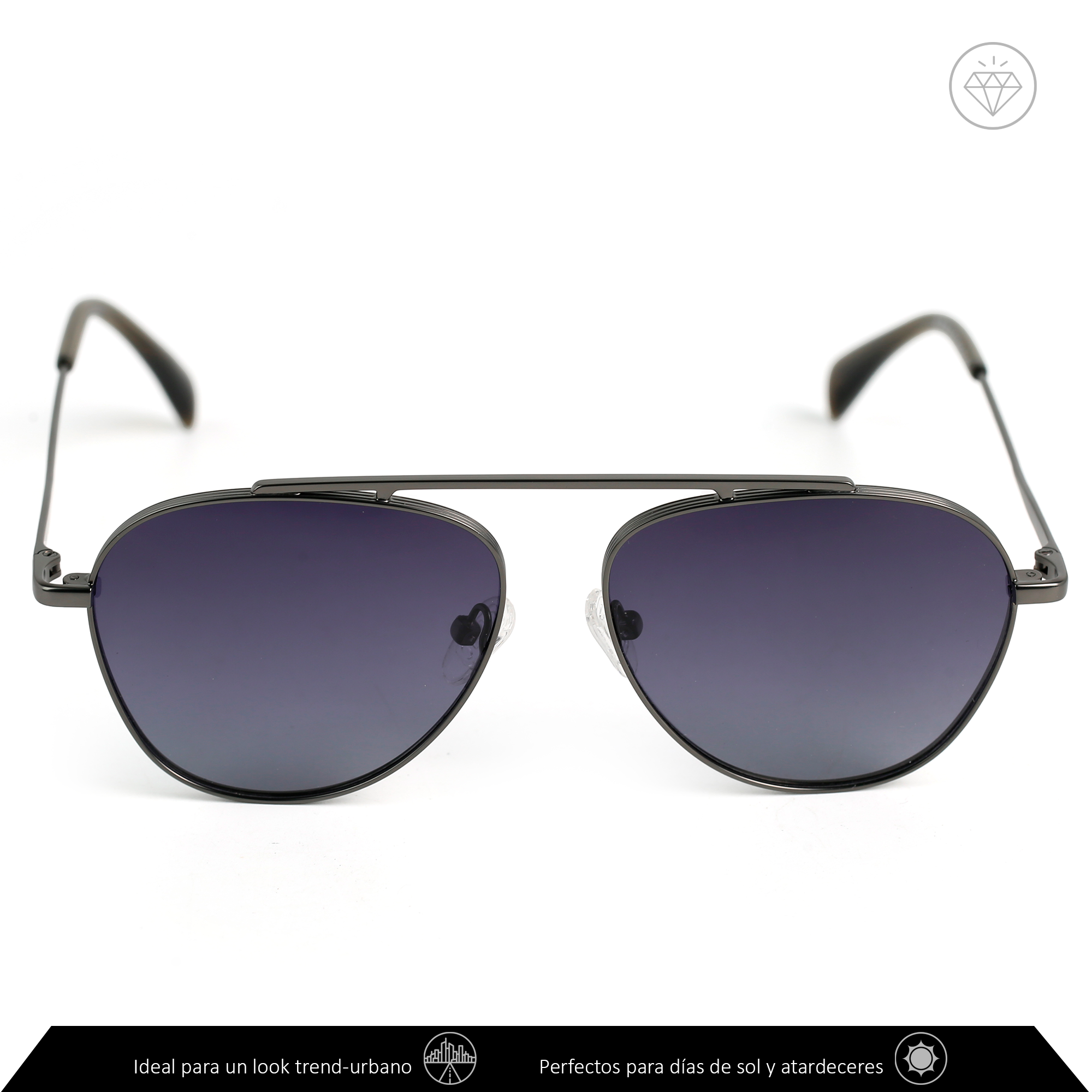 Xolek lentes de sol 140 Gafas Aviador Metalico Rb Uv Polarizado