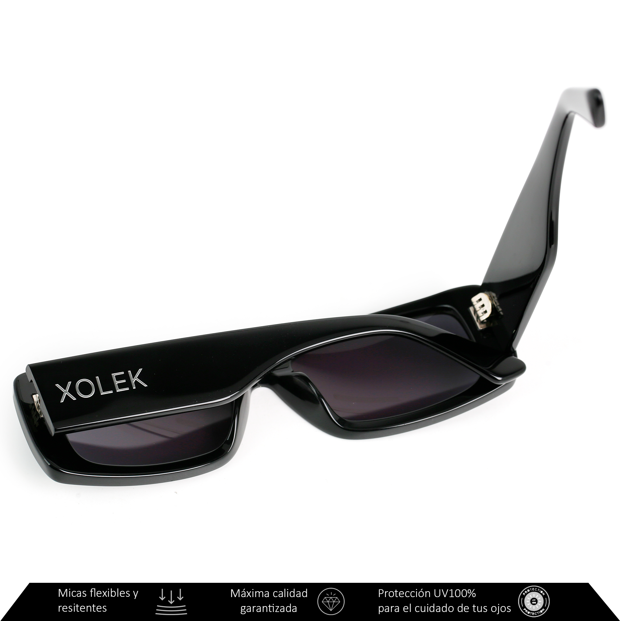 Xolek lentes de sol 114 Gafas Acetato Cr39 Rectangular Moda