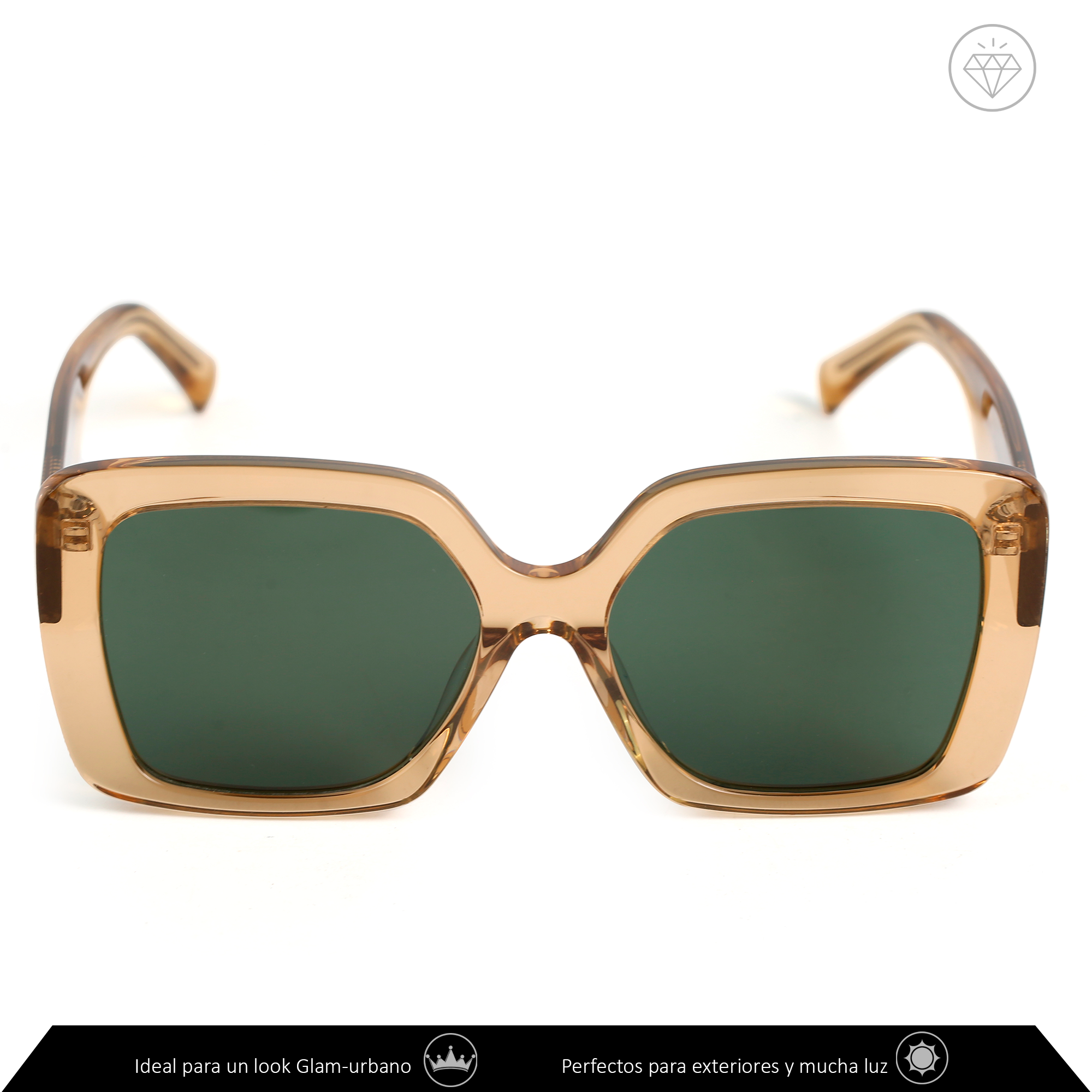 Xolek lentes de sol 111 Gafas Glam Acetato Retro Uv Polarizado