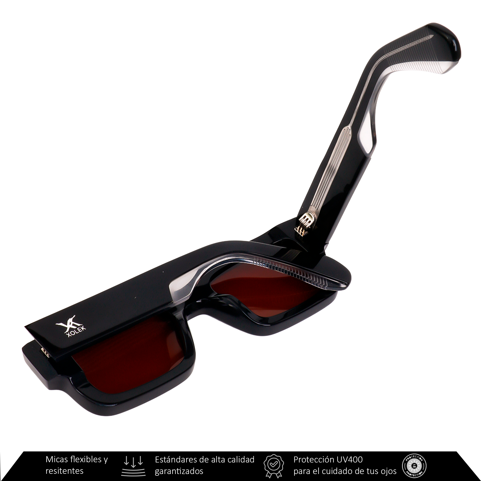 Xolek lentes de sol 101 Gafas Acetato hombre Uv Polarizado