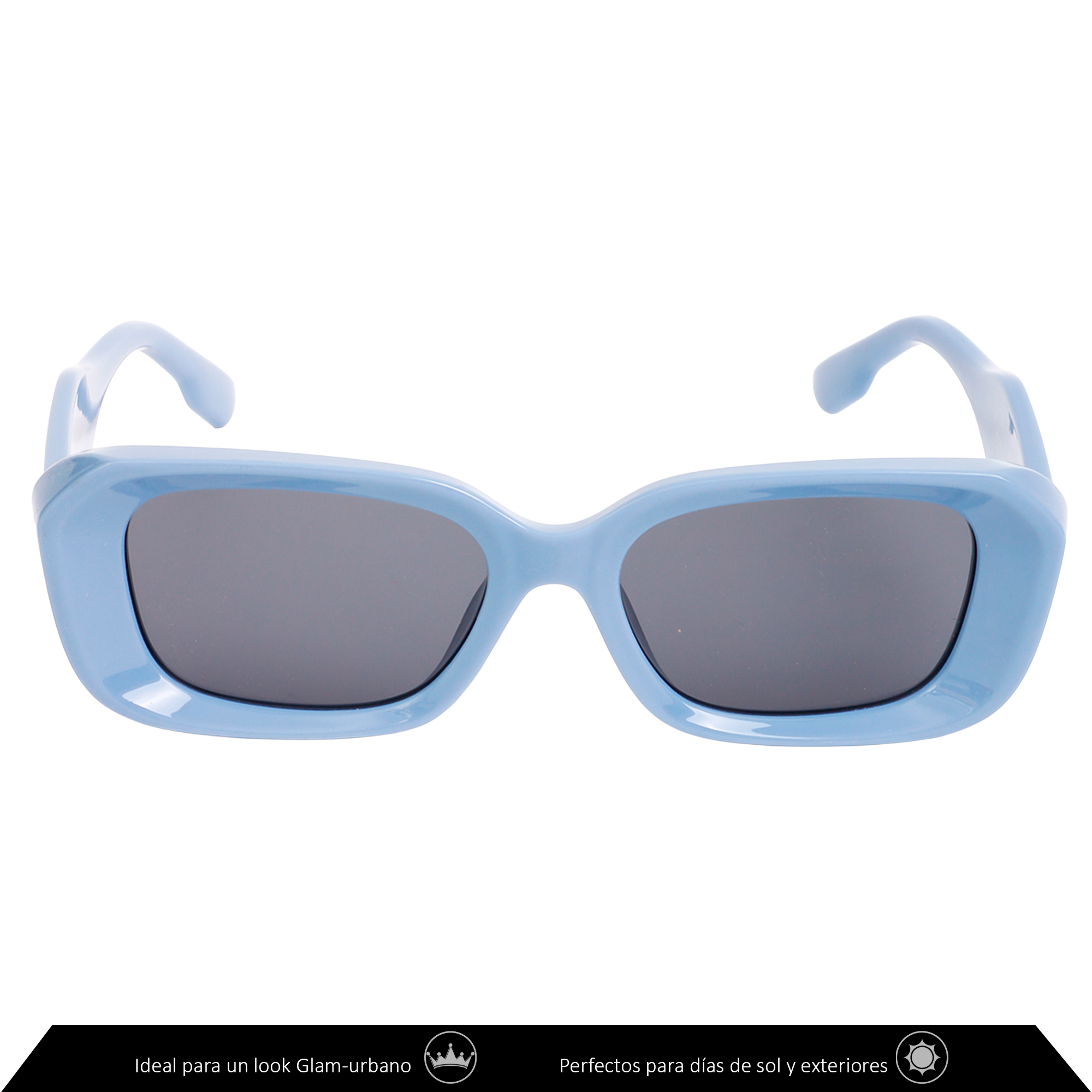 Xolek lentes de sol 152 Gafas Moda Retro Rectangular Uv400