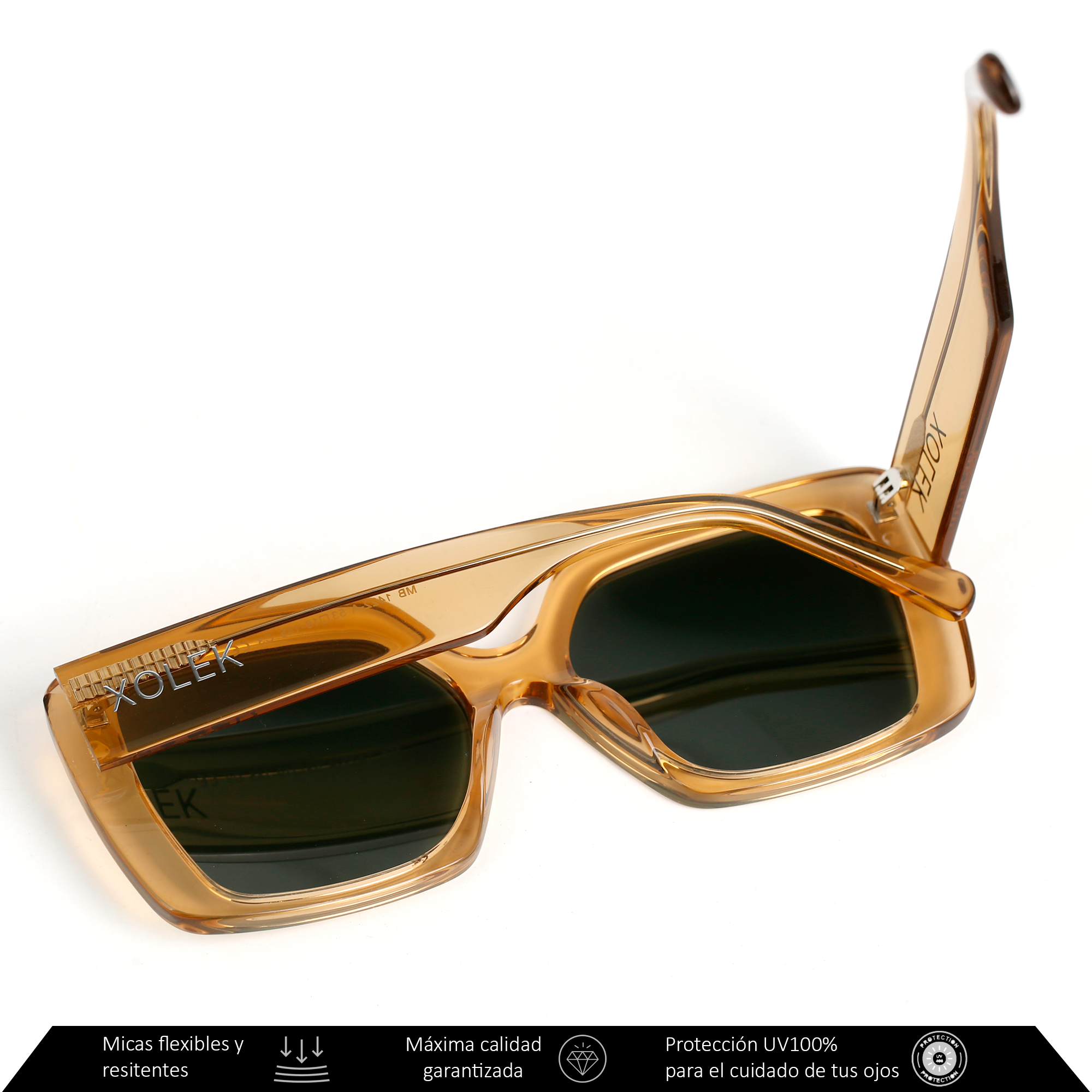 Xolek lentes de sol 111 Gafas Glam Acetato Retro Uv Polarizado